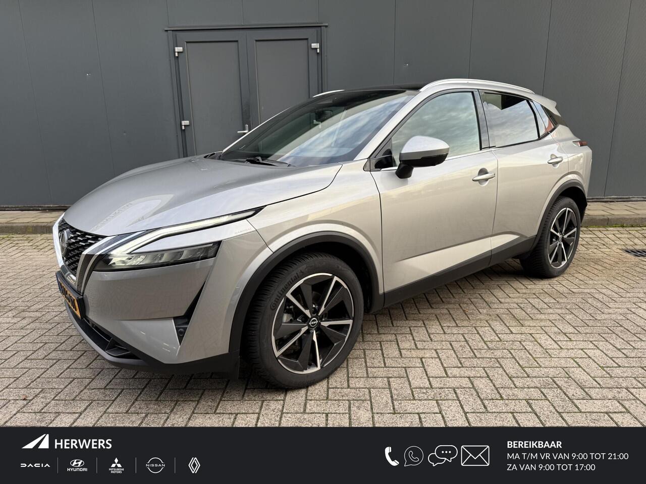 Nissan QASHQAI 1.3 MHEV Xtronic Tekna / Trekhaak ( 1.800 KG ) / All season banden / ProPilot / Panoramadak / Elektrische kofferbak / Elektrisch verstelbare bestuurdersstoel