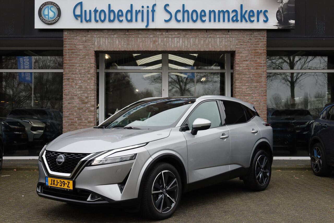 Nissan QASHQAI 1.3 MHEV Xtronic Tekna Plus PANO HUD MASSAGE MEMORY CARPLAY 360-CAM LEER STOEL/STUUR/RUITVERW. DAB ACC 2XPDC 19''LMV ENZ.ENZ.