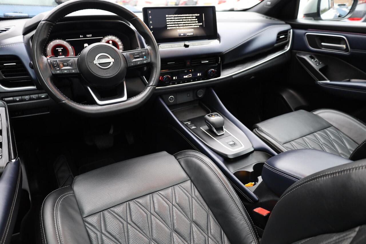 Nissan QASHQAI 1.3 MHEV Xtronic Tekna Plus PANO HUD MASSAGE MEMORY CARPLAY 360-CAM LEER STOEL/STUUR/RUITVERW. DAB ACC 2XPDC 19''LMV ENZ.ENZ.