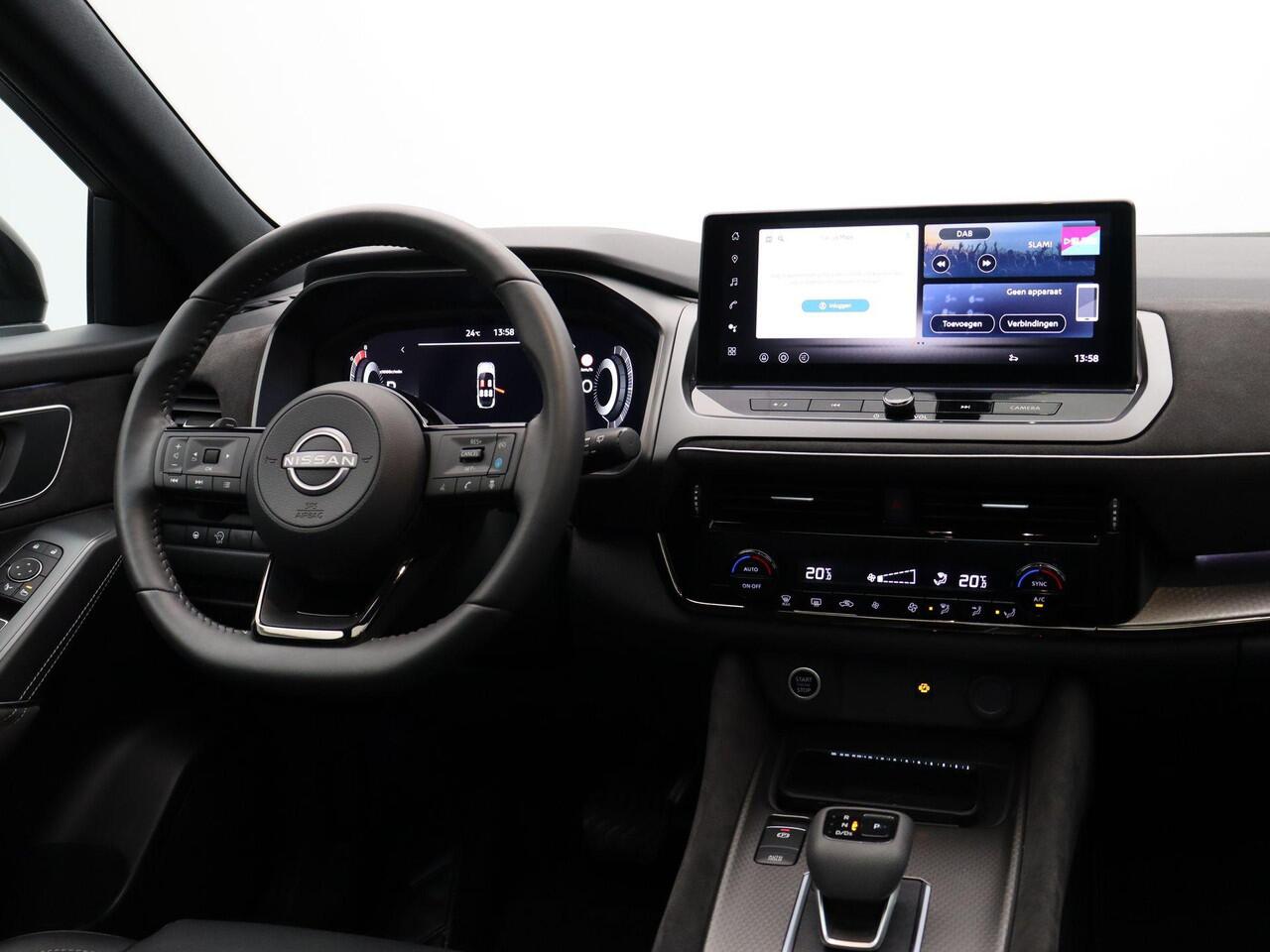 Nissan QASHQAI 158pk MHEV Xtronic N-Design | Pilot Assist | Rondomzicht Camera | Lederen bekelding | Google intergatie | Sfeerverlichting | Panorma dak | Stoelverwarming |