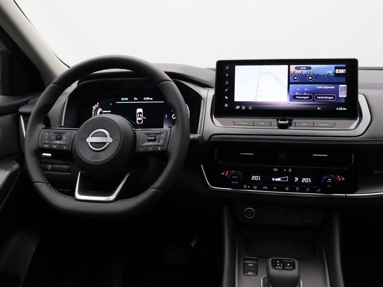 Nissan QASHQAI 158pk MHEV Xtronic N-Connecta | 1800KG Trekgewicht | 18" Velgen | Stoel, Stuur en Voorruitverwarming | Adaptieve Cruise Control | Keyless Entry | Panorama Dak |