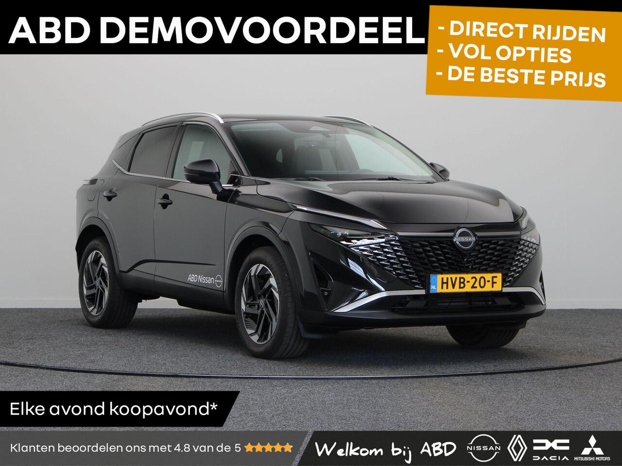 Nissan QASHQAI 140pk MHEV N-Connecta | Rijklaarprijs | 18" Lichtmetalen Velgen | Stoel, Stuur en Voorruitverwarming | Adaptieve Cruise Control | Keyless Entry | Panorama Dak |