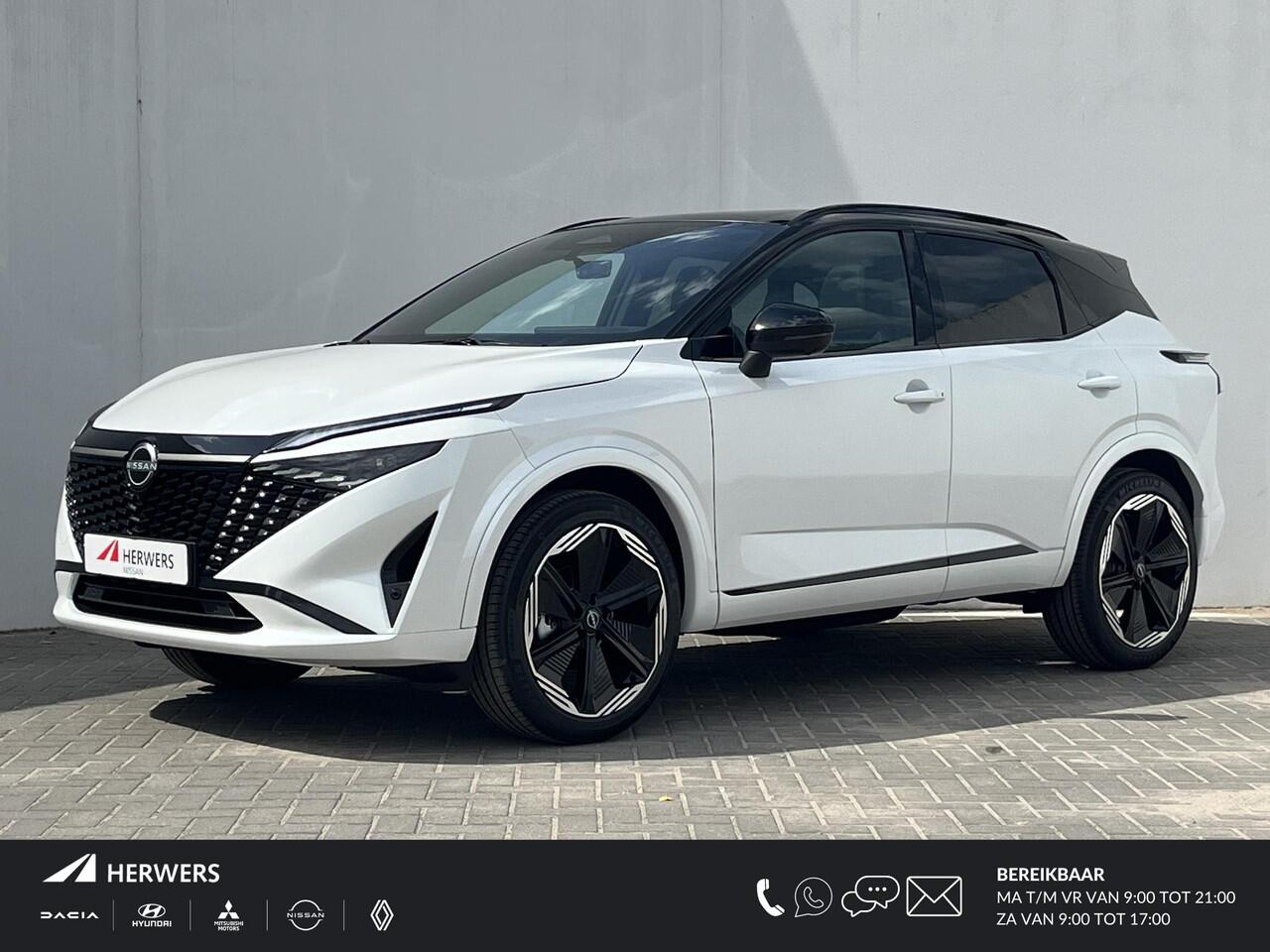 Nissan QASHQAI 1.3 MHEV Xtronic N-Design Automaat / ¤4.000,- Nissan Voorraadvoordeel / NIEUW uit voorraad leverbaar! / Panoramadak / Googlemaps Navigatie / 360° Camera / Stuur- en Stoelverwarming voor / Voorruit Verwarming / Adaptieve Cruise Control / Climate Control / 