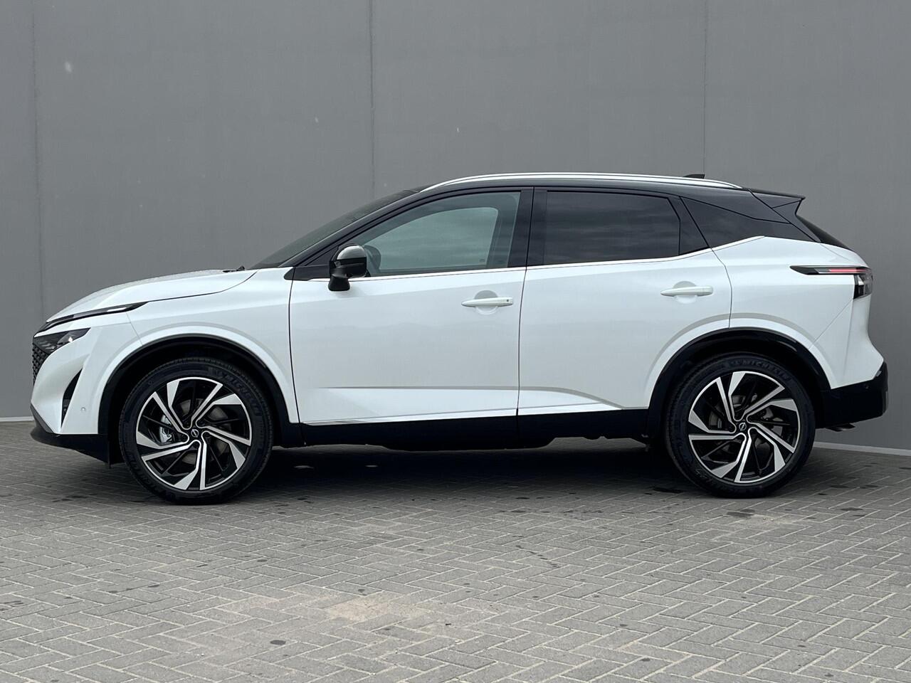 Nissan QASHQAI 1.5 ePower Tekna Plus / ¤1.500 Nissan Voorraad Voordeel / NIEUW uit voorraad leverbaar! / Panoramadak / HUD / 360° Camera / Google Maps Navigatie / Stuur- en Stoelverwarming / Voorruitverwarming / Keyless Entry & Start / Massagefunctie / Elektrisch Verste