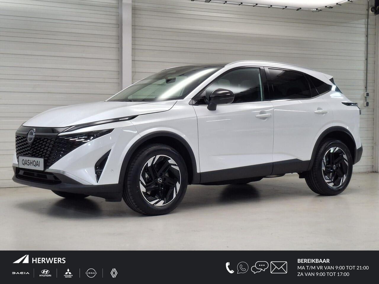 Nissan QASHQAI 1.5 e-Power N-Connecta / ¤1500,- Introductiekorting / Nieuwste Generatie E-Power! / Nieuw uit Voorraad Leverbaar / Panoramadak / Stoel- en Stuurverwarming / Verwarmde Voorruit / Google Maps Navigatie /
