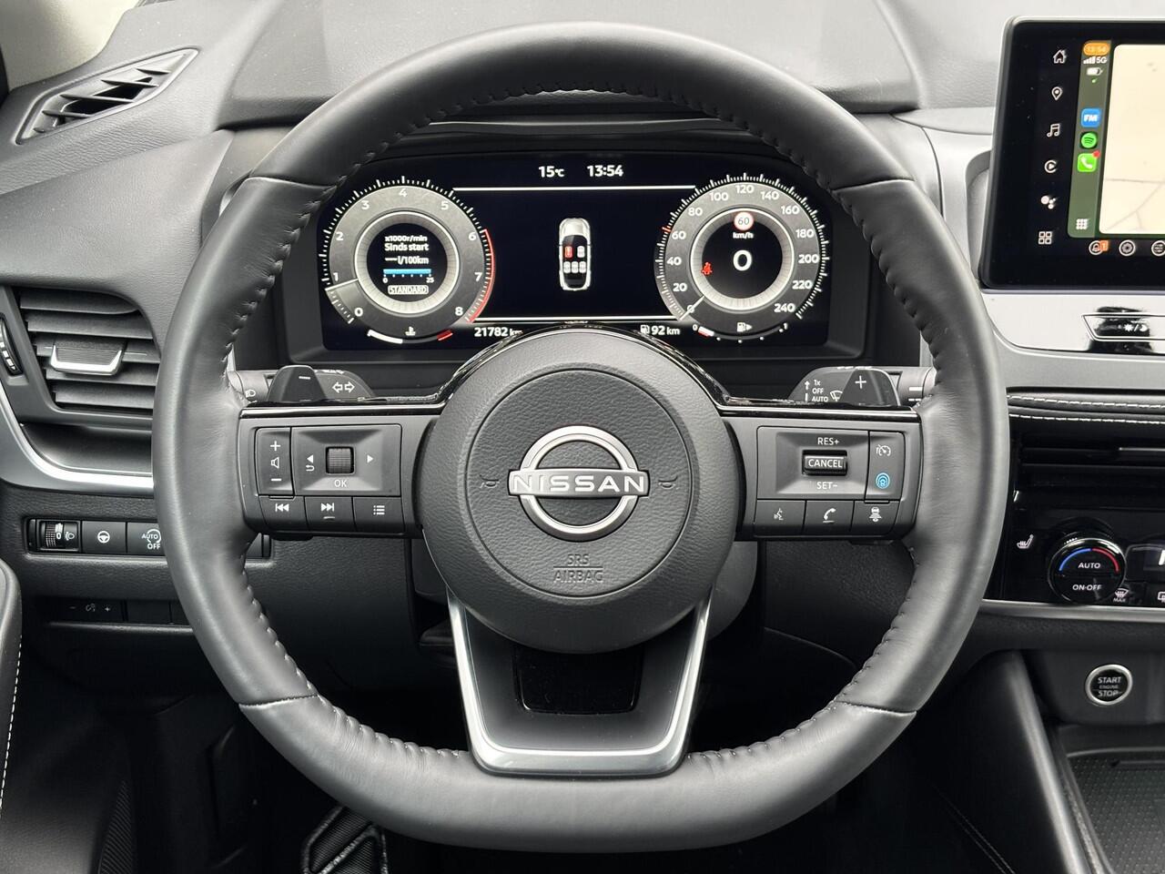 Nissan QASHQAI 1.3 MHEV Xtronic N-Connecta Automaat / Nieuw model / Facelift / Cold Pack / Pack Easy / Allseason banden / Elektrische Achterklep / Apple Carplay Android Auto / Rondomzicht camera / Adaptief CC / Stuur-, Stoel en Voorruitverwarming /