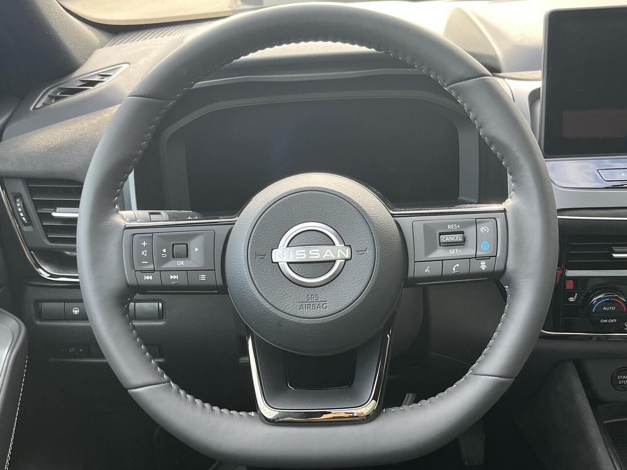 Nissan QASHQAI 1.5 e-Power N-Design / Panoramadak / 360° Camera / Apple Carplay & Android Auto / Navigatie full map / Stuur- en Stoelverwarming / Voorruit Verwarming / Keyless Entry & Start / Adaptieve Cruise Control / Climate Control / Alcantara Bekleding /