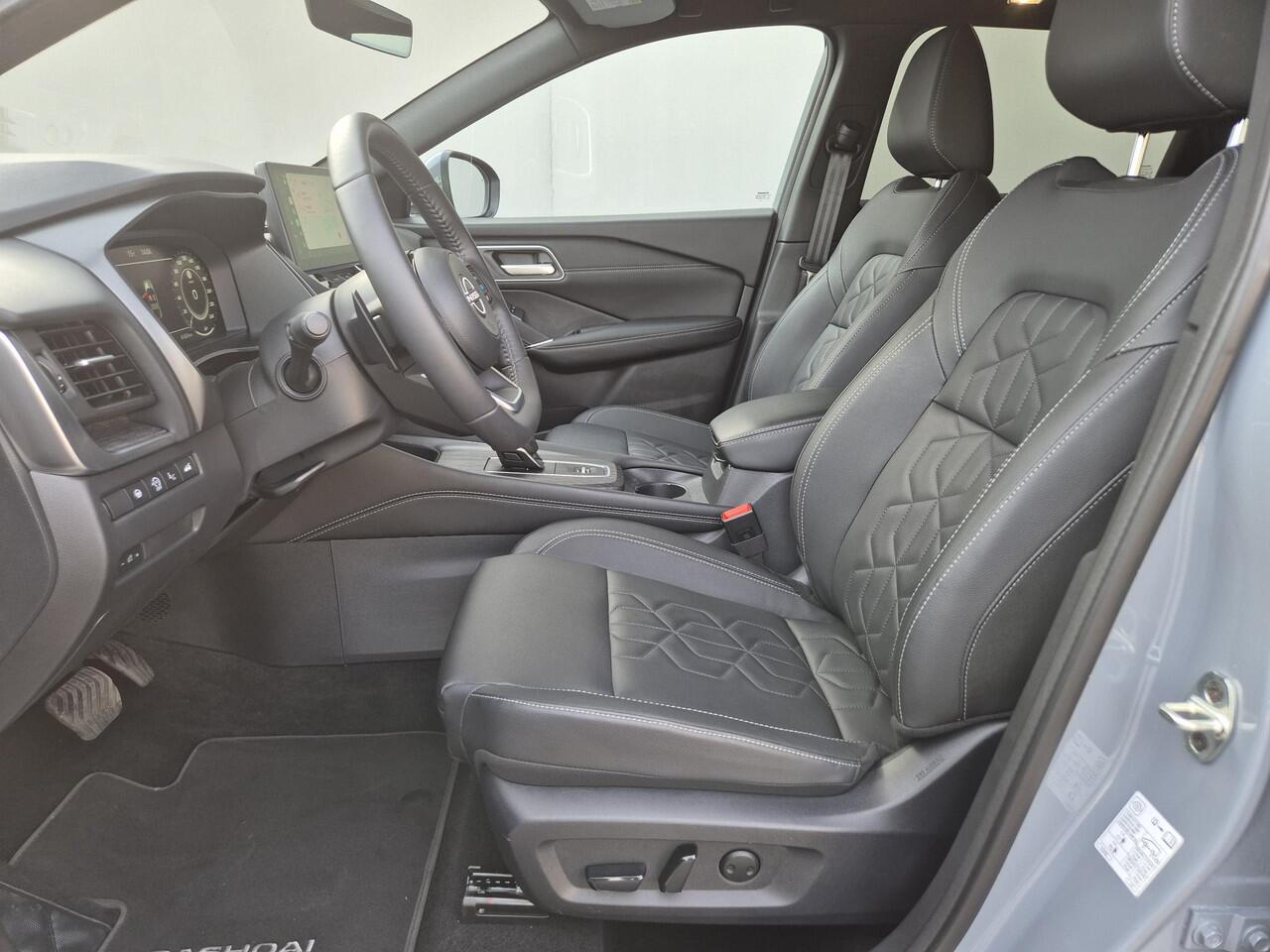 Nissan QASHQAI 1.3 MHEV Xtronic Tekna Automaat / Nieuw Model / Facelift / Fabrieksgarantie tot 04-2028 / HUD / Trekgewicht 1800 kg / Cold Pack / Rondomzicht camera / Elektrische achterklep / Apple Carplay Android Auto / Stuur-, Stoel en Voorruit verwarming /