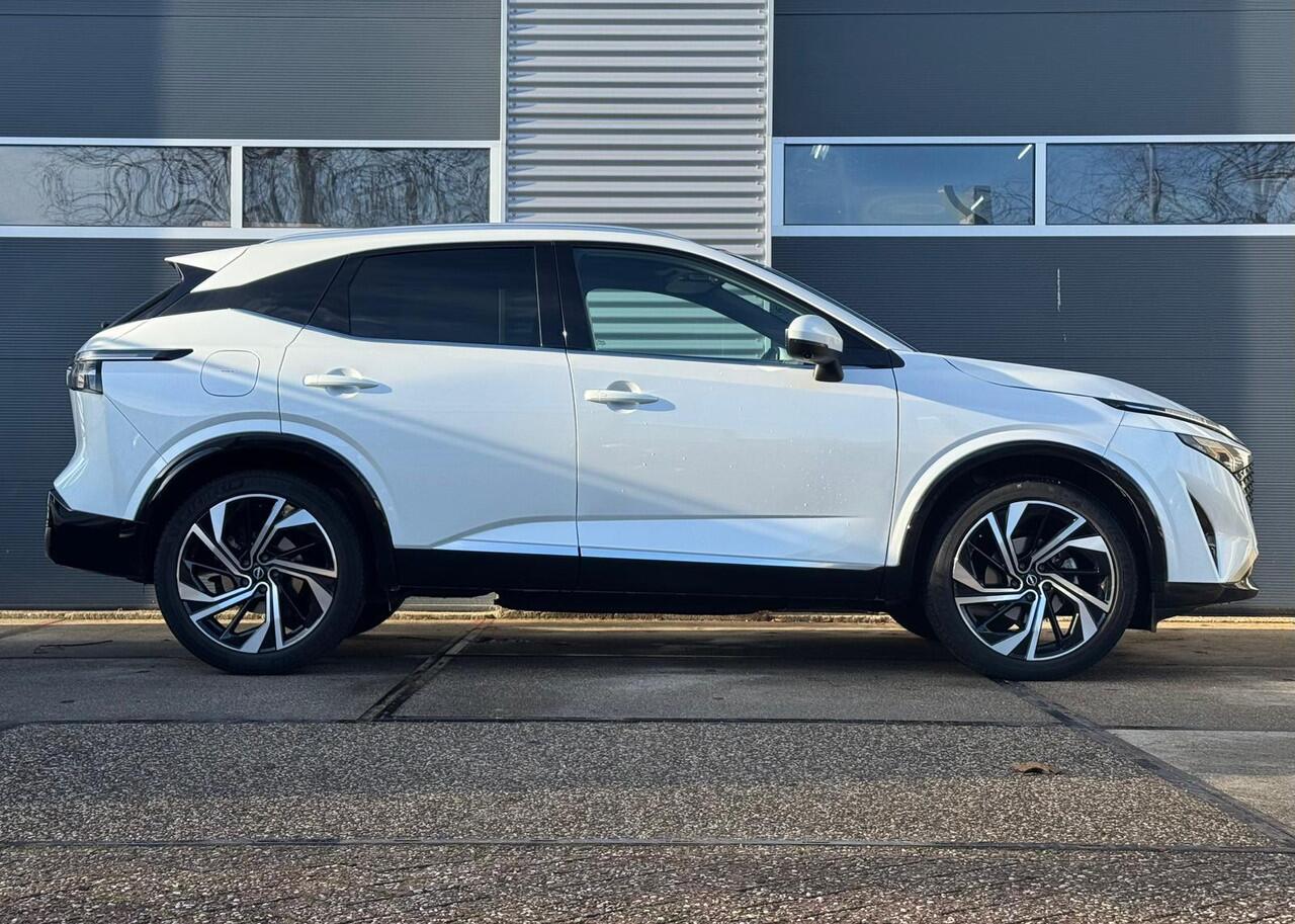 Nissan QASHQAI 1.3 MHEV Xtronic Tekna Plus |Pano |BOSE |HUD |Sfeer |Alcantara |360° |Keyless |Massage |Memory |Stoel/Stuur/Voorruitverw.