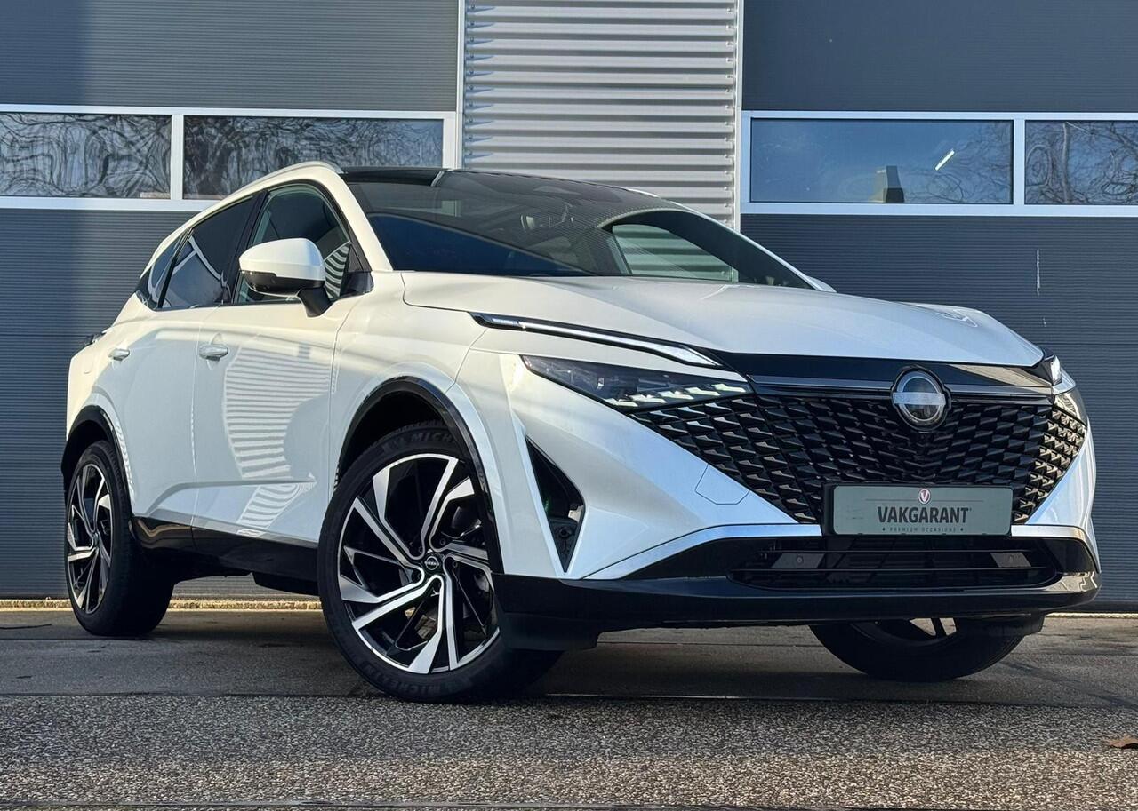 Nissan QASHQAI 1.3 MHEV Xtronic Tekna Plus |Pano |BOSE |HUD |Sfeer |Alcantara |360° |Keyless |Massage |Memory |Stoel/Stuur/Voorruitverw.