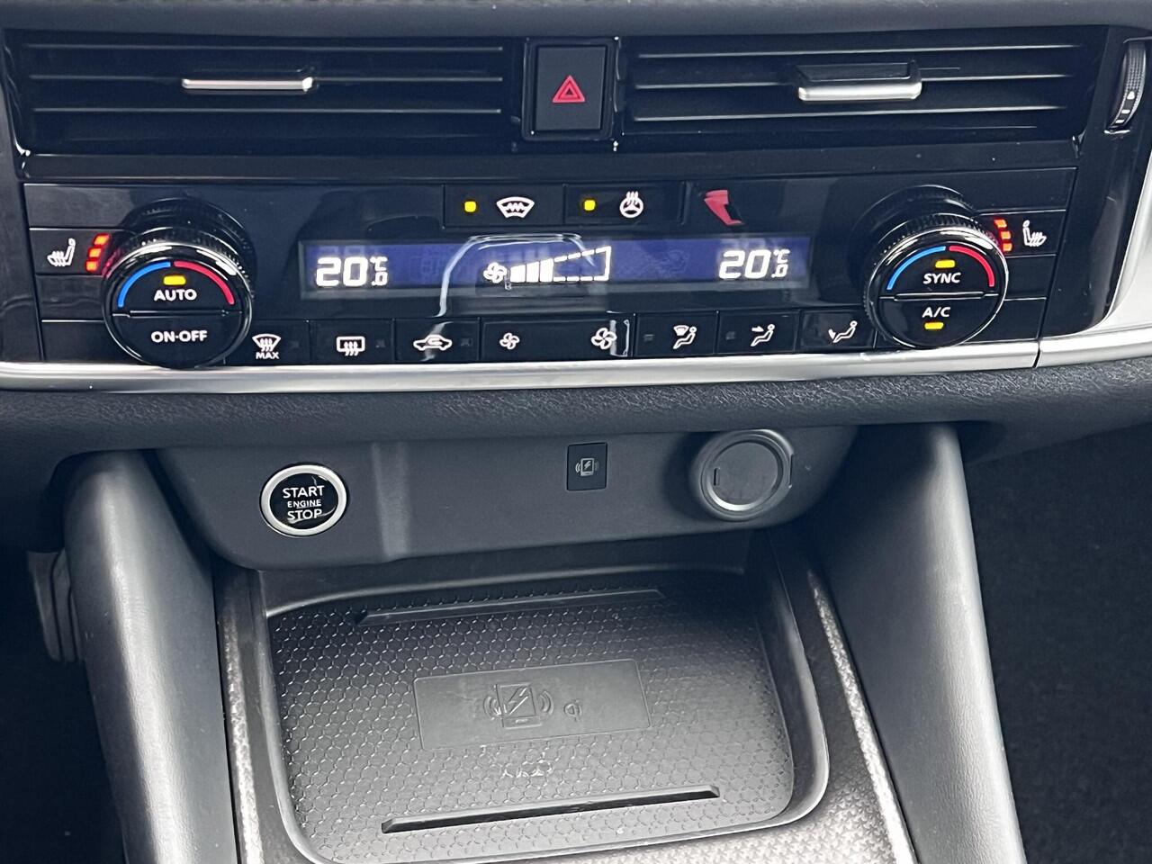 Nissan QASHQAI 1.3 MHEV Xtronic N-Connecta / Fabrieksgarantie tot 03-2028 / Facelift Nieuw Model / Cold Pack / HUD / Trekgewicht 1800 kg / Stuur-, Stoel en Voorruit verwarming / Elektrische achterklep / Camera 360° / Adaptief CC / Apple Carplay Android Auto /18" LM wie