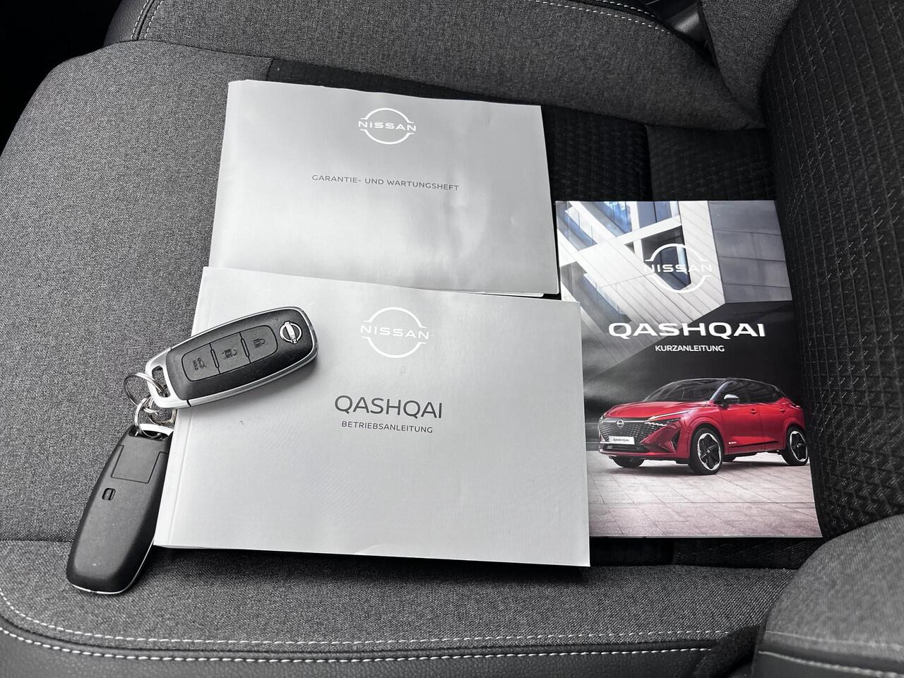 Nissan QASHQAI 1.3 MHEV Xtronic N-Connecta / Fabrieksgarantie tot 03-2028 / Facelift Nieuw Model / Cold Pack / HUD / Trekgewicht 1800 kg / Stuur-, Stoel en Voorruit verwarming / Elektrische achterklep / Camera 360° / Adaptief CC / Apple Carplay Android Auto /18" LM wie