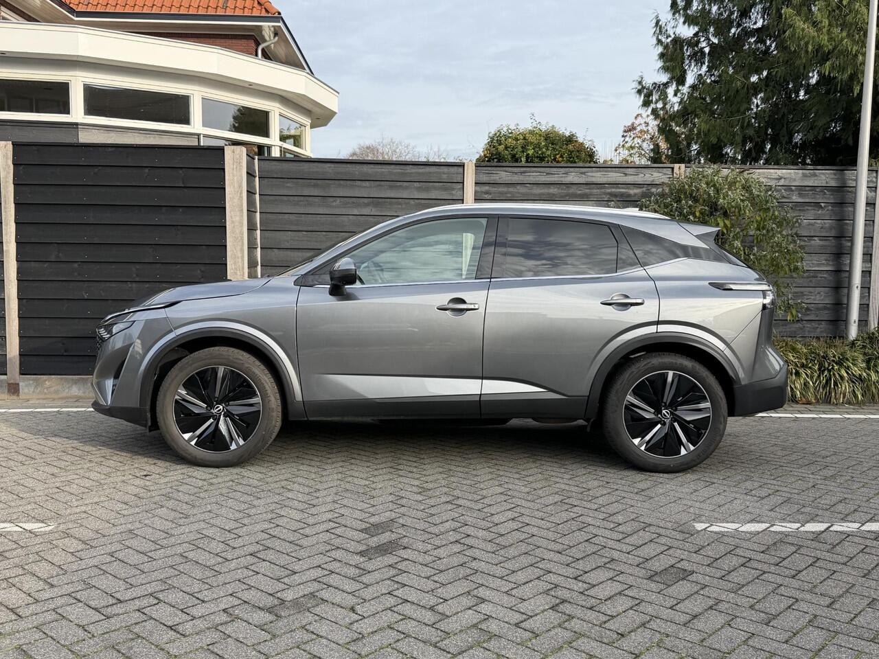 Nissan QASHQAI Tekna 1.3 MHEV 158PK Xtronic Automaat Navigatie, Rondomzichtcamera, Keyless, Leder, Panoramadak, Stoel, Stuur & Voorruitverwarming, Memory