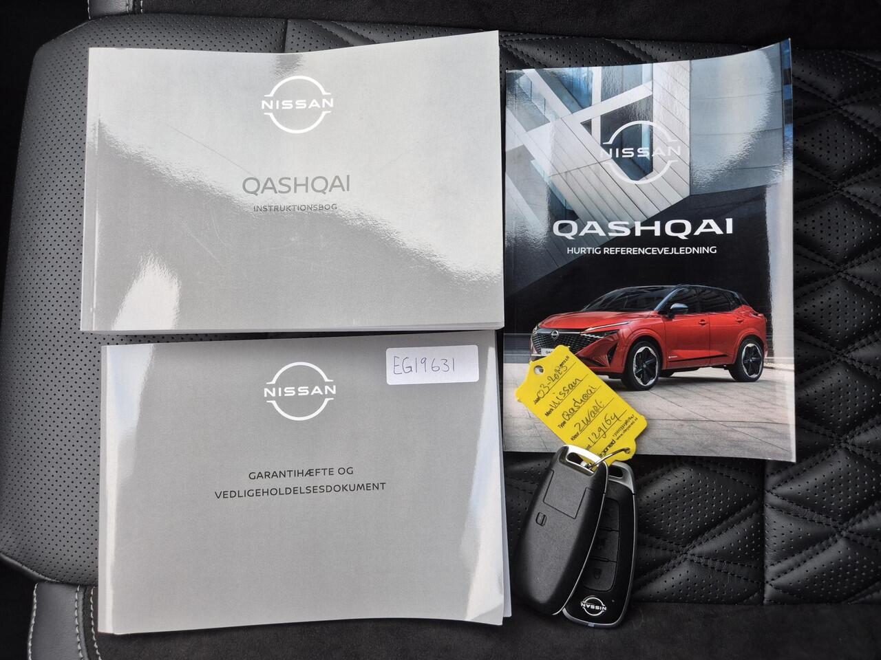 Nissan QASHQAI 1.3 MHEV Xtronic Tekna Plus Automaat / Fabrieksgarantie tot 03-2028 / Facelift / Cold Pack / HUD / Trekgewicht 1800 Kg / Panoramadak / Elektrische achterklep / Bose Audio Systeem /