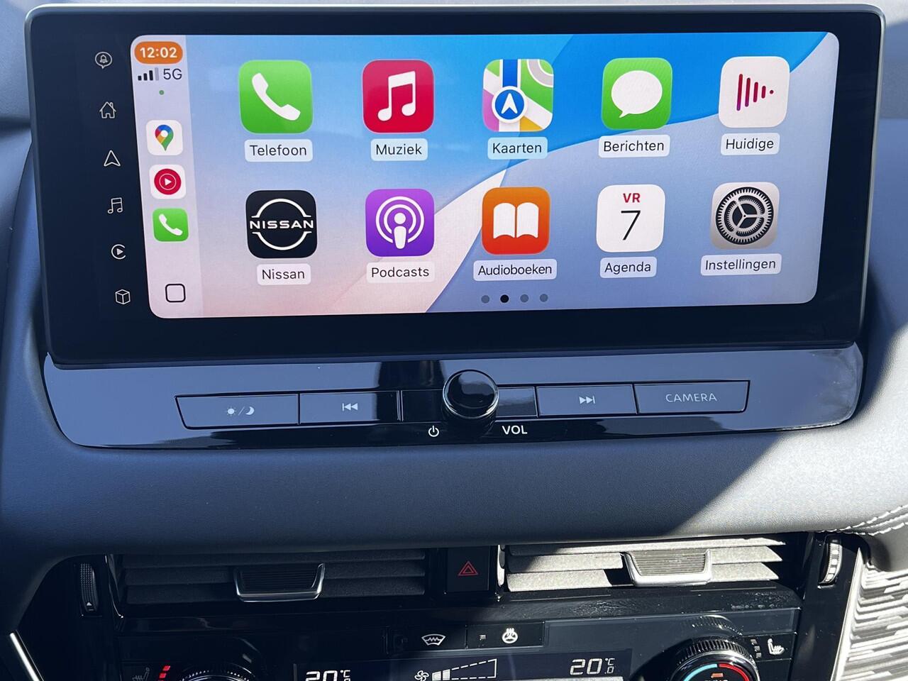 Nissan QASHQAI 1.3 MHEV Tekna / Fabrieksgarantie tot 04-2028 / Head-UP Display / Elektrisch Verstelbare Bestuurdersstoel met Geheugen / Adaptief Cruise Control / Stuur-, Stoel en Voorruit Verwarming / Elektrische Achterklep / 360 Graden Camera / Apple Carplay & Android 