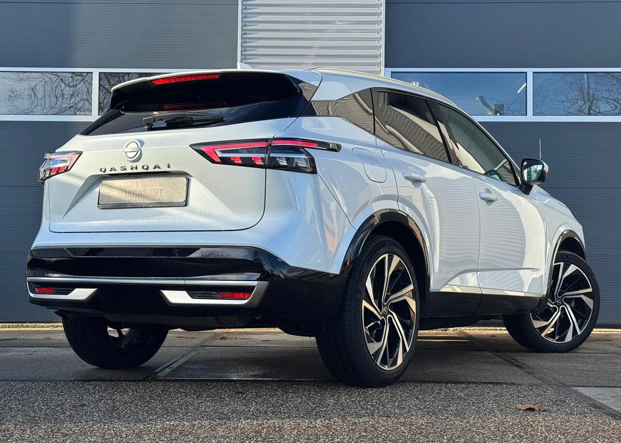 Nissan QASHQAI 1.3 MHEV Xtronic Tekna Plus |Pano |BOSE |HUD |Sfeer |Alcantara |360° |Keyless |Massage |Memory |Stoel/Stuur/Voorruitverw.