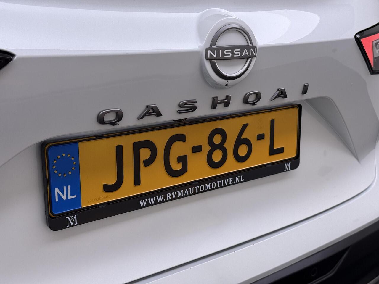 Nissan QASHQAI 1.3 MHEV Xtronic N-Connecta VAN ¤ 35.900, - VOOR ¤ 31.877,- UW LENTEVOORDEEL ¤ 4.023,-! | FABRIEKSGARANTIE| PANO| VOORRUITVERWARMING| STOEL + STUUR VERWARMING| 360 CAMERA| DODE HOEK| HEAD-UP| ELEK. ACHTERKLEP