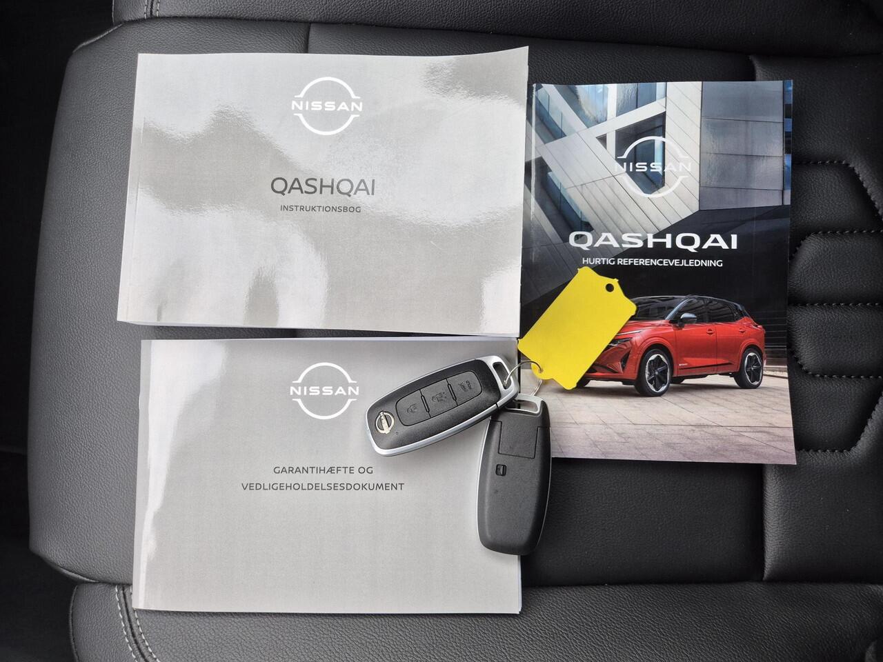 Nissan QASHQAI 1.3 MHEV Tekna / Fabrieksgarantie tot 04-2028 / Head-up Display / Elektrisch Verstelbare Bestuurdersstoel met Geheugen / Adaptief Cruise Control / Stuur-, Stoel en Voorruit Verwarming / Elektrische Achterklep / 360 Graden Camera / Apple Carplay & Android 