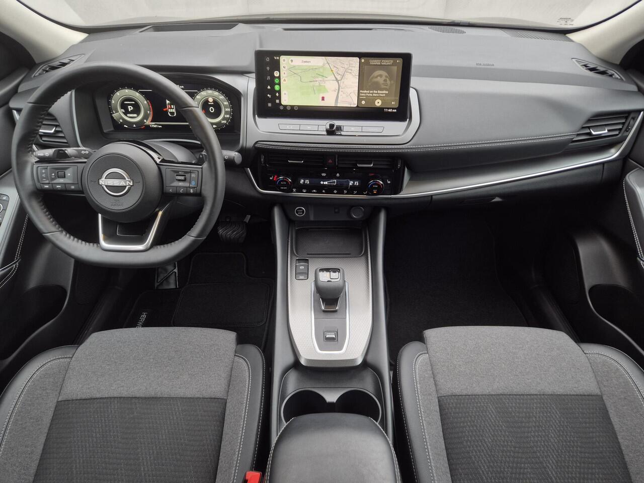 Nissan QASHQAI 1.3 MHEV Xtronic N-Connecta Automaat / Fabrieksgarantie tot 03-2028<100.000 km / Facelift / 1.800 kg trekgewicht / Panoramadak / All season banden / Elektrische klep / Head Up Display / Camera 360° / Cold pack & Pack Easy / Stuur-, stoel- en voorruitverw