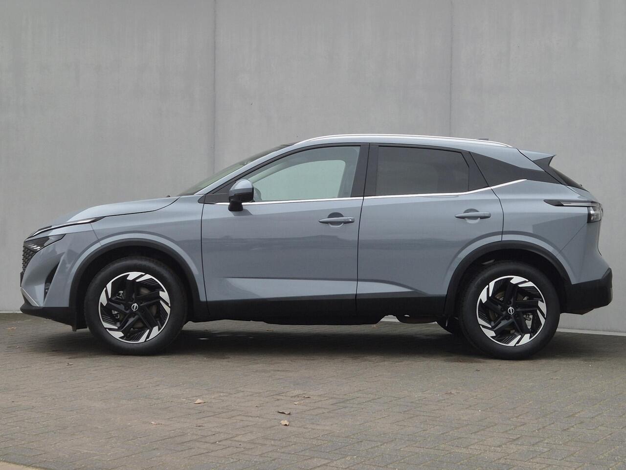 Nissan QASHQAI 1.3 MHEV Xtronic N-Connecta Automaat / Facelift / Fabrieksgarantie tot 03-2028<100.000 km / 1.800 kg trekgewicht / Panorama dak / Elektrische klep / HUD / Camera 360° / Cold pack & Pack Easy / Stuur-, stoel- en voorruitverwarming / Navigatie / Apple Carp