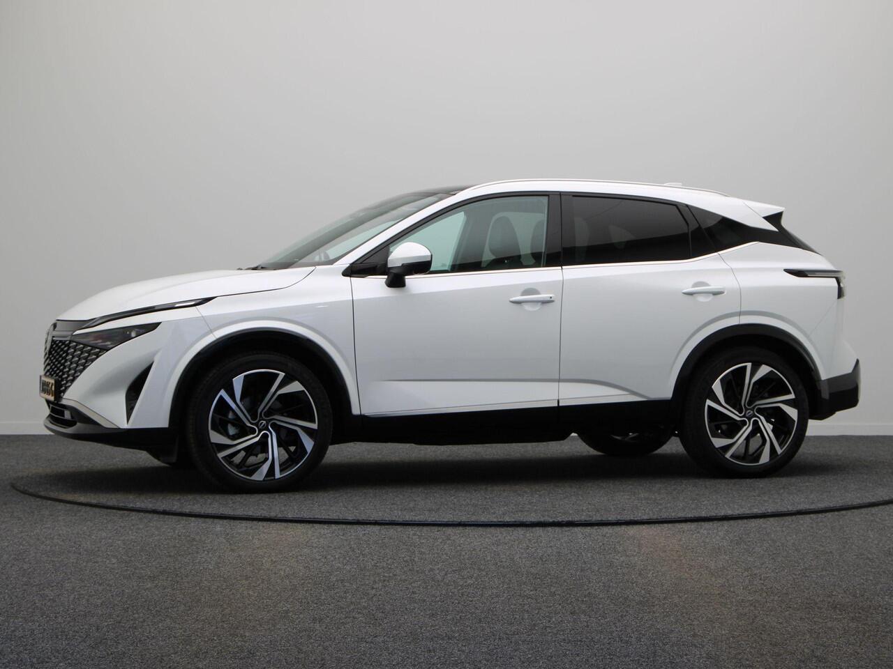 Nissan QASHQAI 158pk MHEV Xtronic Tekna Plus | Panorma dak | Lederen bekleding | BOSE audio | Rondomzicht camera | Sfeerverlichting | Pilot Assist | 1800KG trekgewicht! |