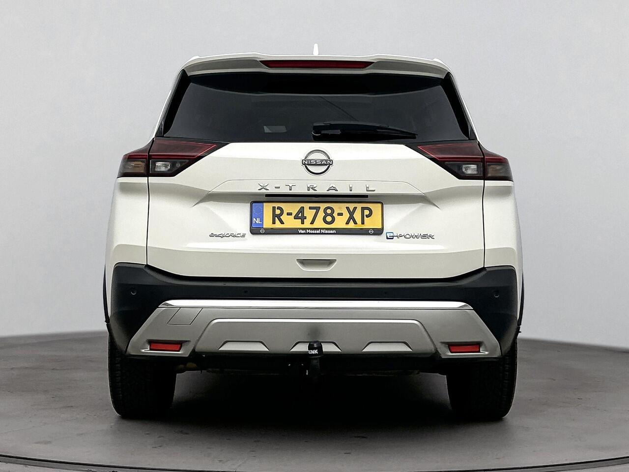 Nissan X-TRAIL 1.5 e-4orce Tekna 4WD | Apple Carplay & Android Auto | Trekhaak | Panorama- en schuifdak | 360 camera | Stoelverwarming | Stuurverwarming | Voorruitverwarming | ACC | LMV | Elektrische achterklep | TEKNA
