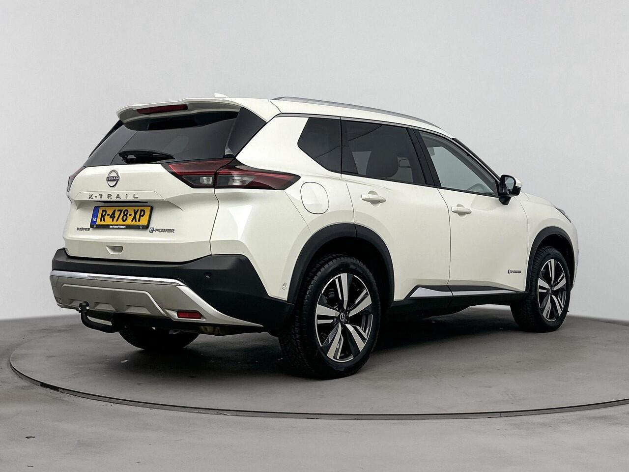 Nissan X-TRAIL 1.5 e-4orce Tekna 4WD | Apple Carplay & Android Auto | Trekhaak | Panorama- en schuifdak | 360 camera | Stoelverwarming | Stuurverwarming | Voorruitverwarming | ACC | LMV | Elektrische achterklep | TEKNA