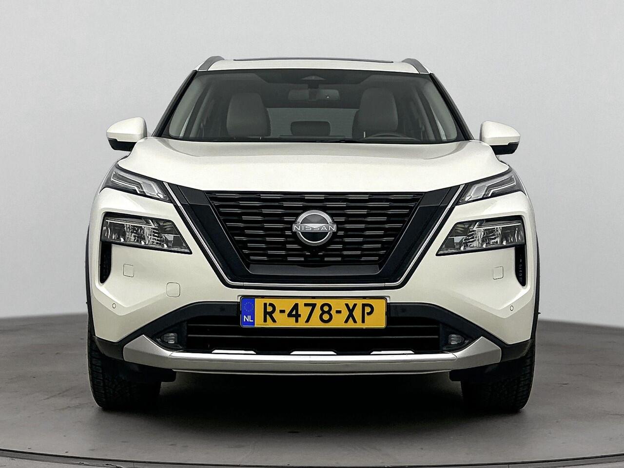 Nissan X-TRAIL 1.5 e-4orce Tekna 4WD | Apple Carplay & Android Auto | Trekhaak | Panorama- en schuifdak | 360 camera | Stoelverwarming | Stuurverwarming | Voorruitverwarming | ACC | LMV | Elektrische achterklep | TEKNA