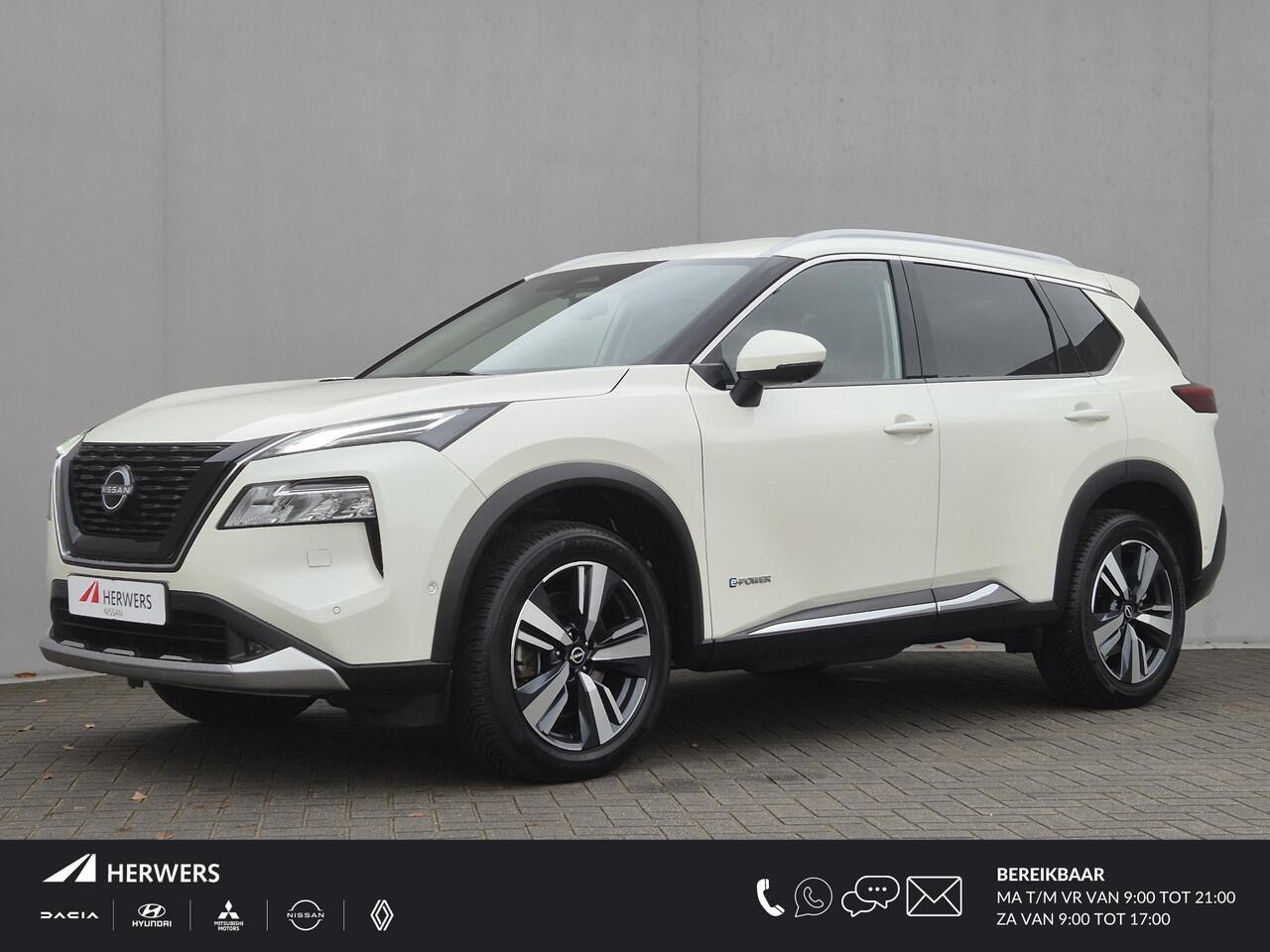 Nissan X-TRAIL 1.5 e-4orce Tekna 4WD Automaat / 1800kg Trekgewicht / HUD / Allseason banden / Elektrische achterklep Stuur-, Stoel en Achterbank verwarming / Rondomzicht camera / Adaptief CC / Voorruit verwarming / Keyless Entry/Start /