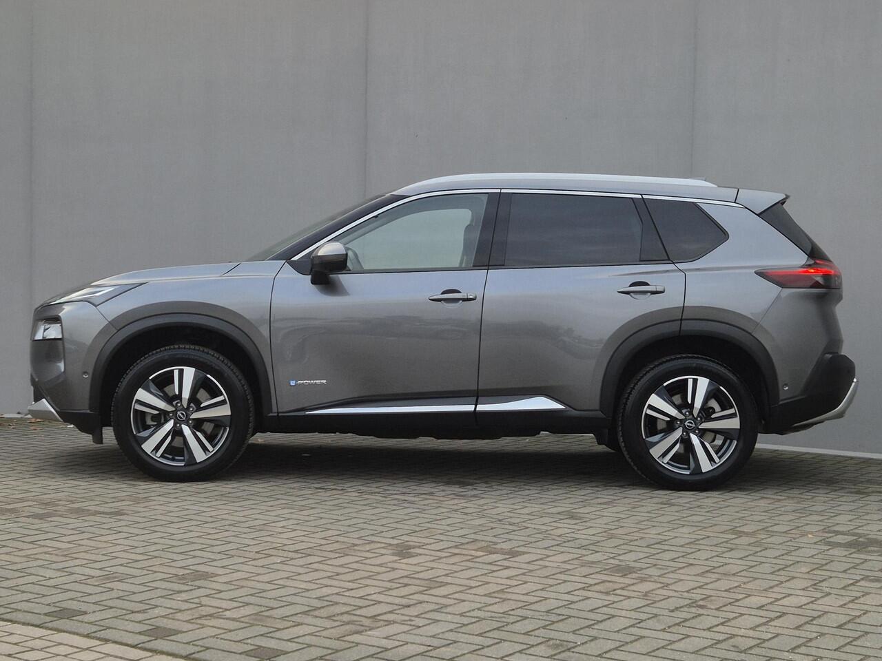 Nissan X-TRAIL 1.5 e-4orce Tekna 4WD Automaat / Fabrieksgarantie tot 05-2027 / Allseason banden / Trekgewicht 1.800 Kg / Head Up Display / Stuur-, Stoel en Achterbank verwarming / Adaptief CC / Elektrische achterklep /