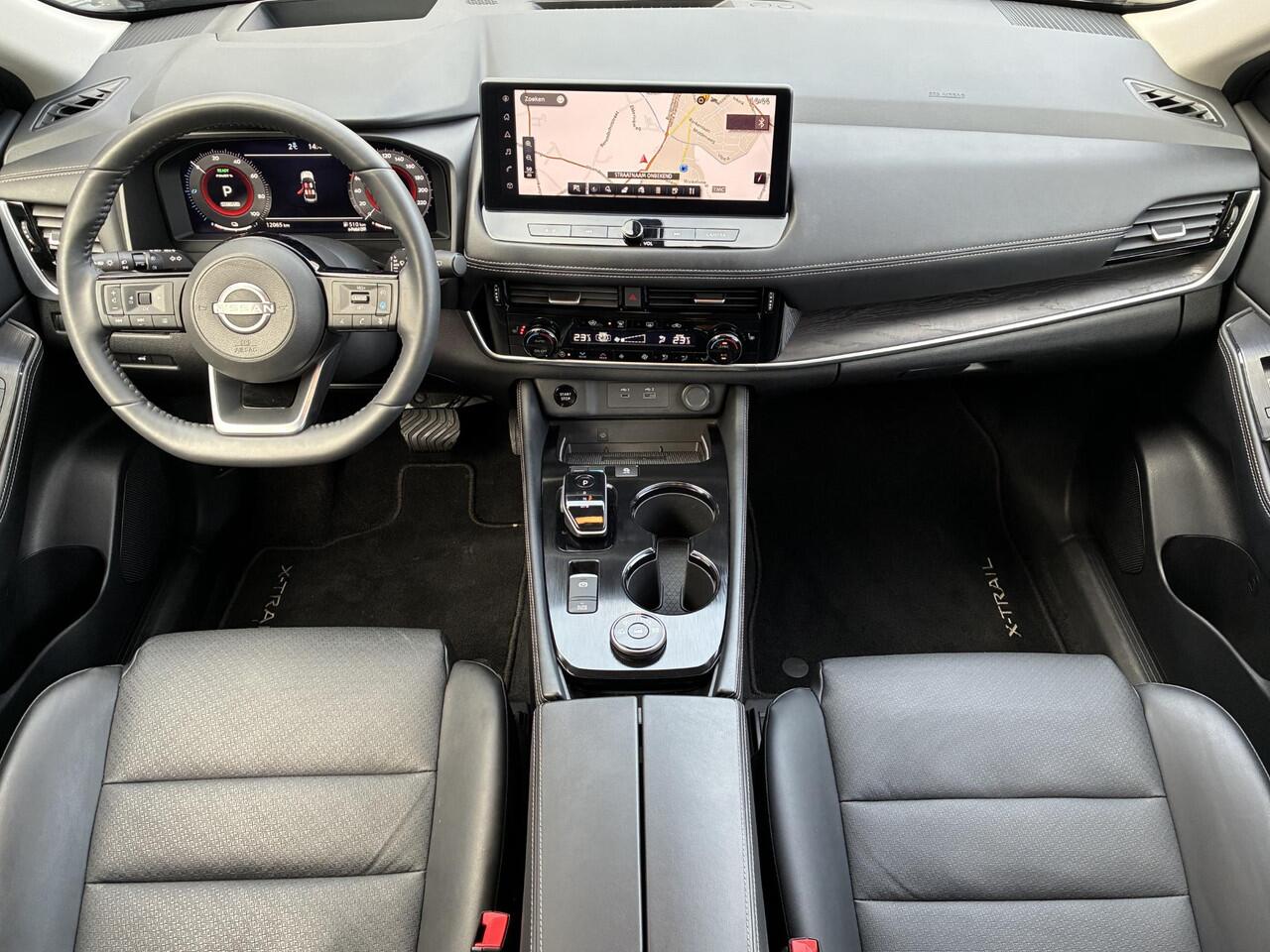 Nissan X-TRAIL 1.5 e-4orce Tekna 4WD / Adaptief Cruise Control / Stoel & Stuurverwarming / Voorruitverwarming / Elektrische Stoelen met Geheugen / Elektrische Achterklep / All Season Banden / Navigatie / 360 Graden Camera / Achterbank Verwarming / Apple Carplay & Androi