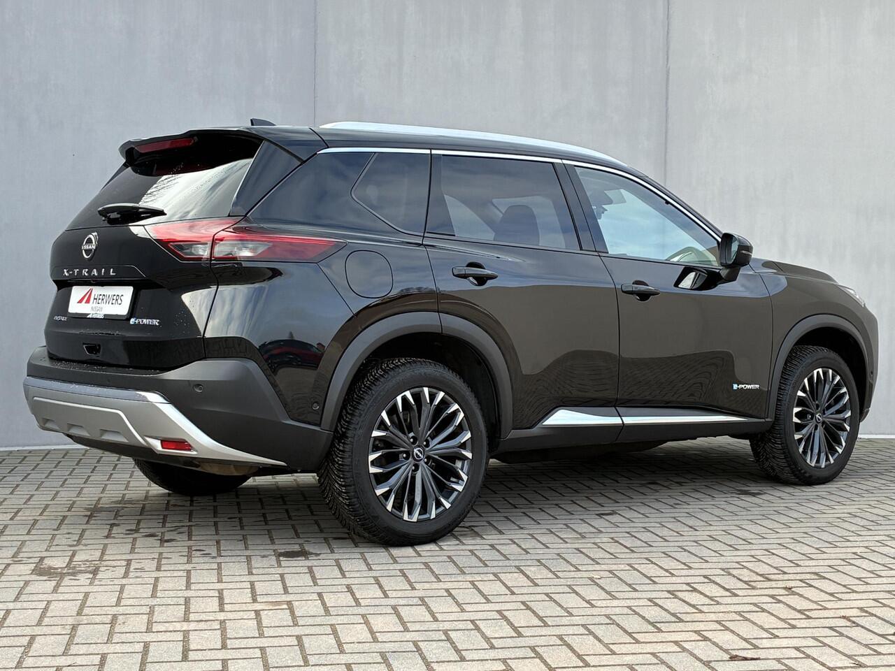 Nissan X-TRAIL 1.5 e-4orce Tekna 4WD / Adaptief Cruise Control / Stoel & Stuurverwarming / Voorruitverwarming / Elektrische Stoelen met Geheugen / Elektrische Achterklep / All Season Banden / Navigatie / 360 Graden Camera / Achterbank Verwarming / Apple Carplay & Androi