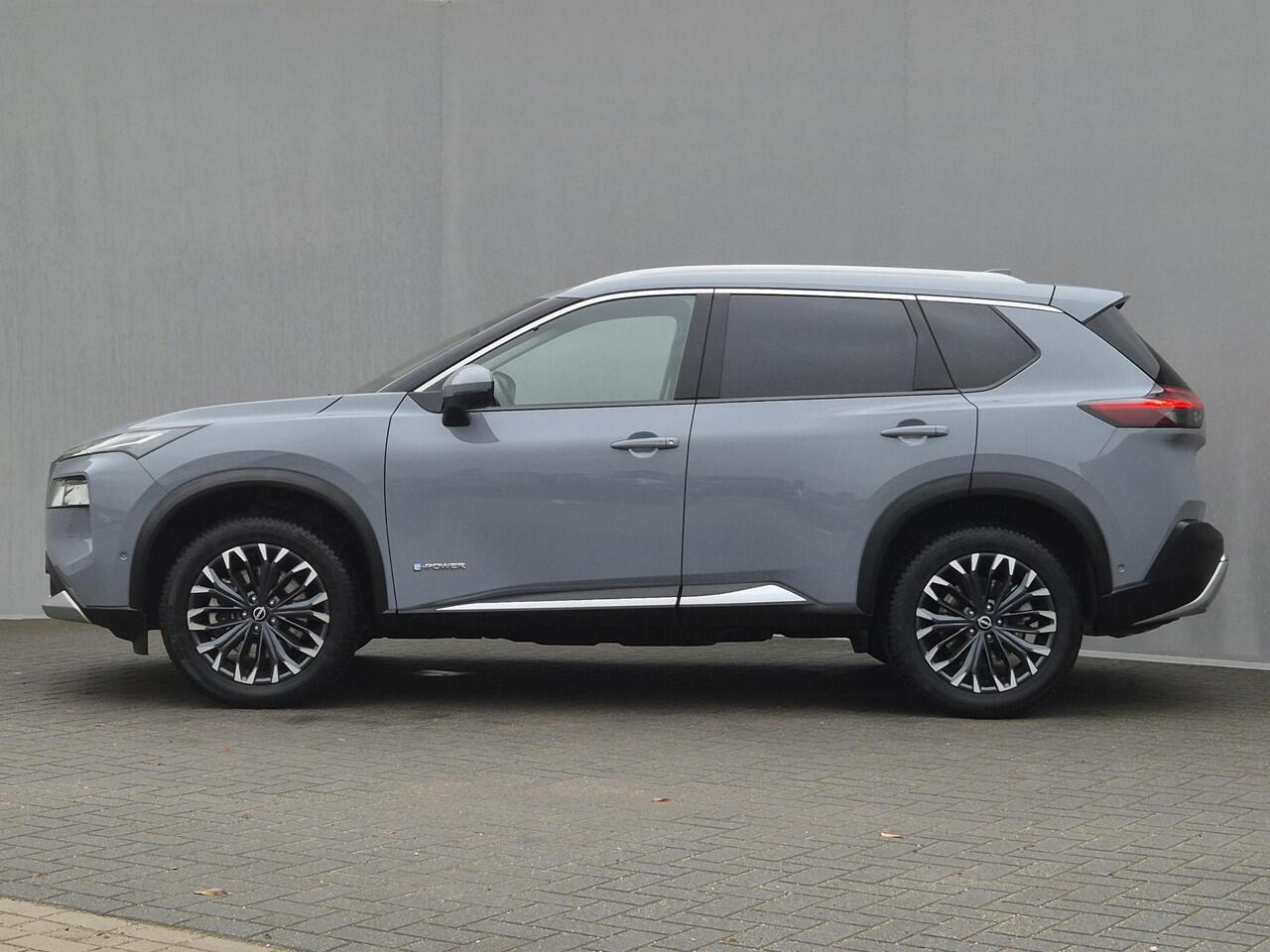 Nissan X-TRAIL 1.5 e-4orce Tekna 4WD Automaat / HUD / Allseason banden / Elektrische achterklep Stuur-, Stoel en Achterbankverwarming / Rondomzicht camera / Adaptief CC / Trekgewicht 1800 kg / Voorruit verwarming /