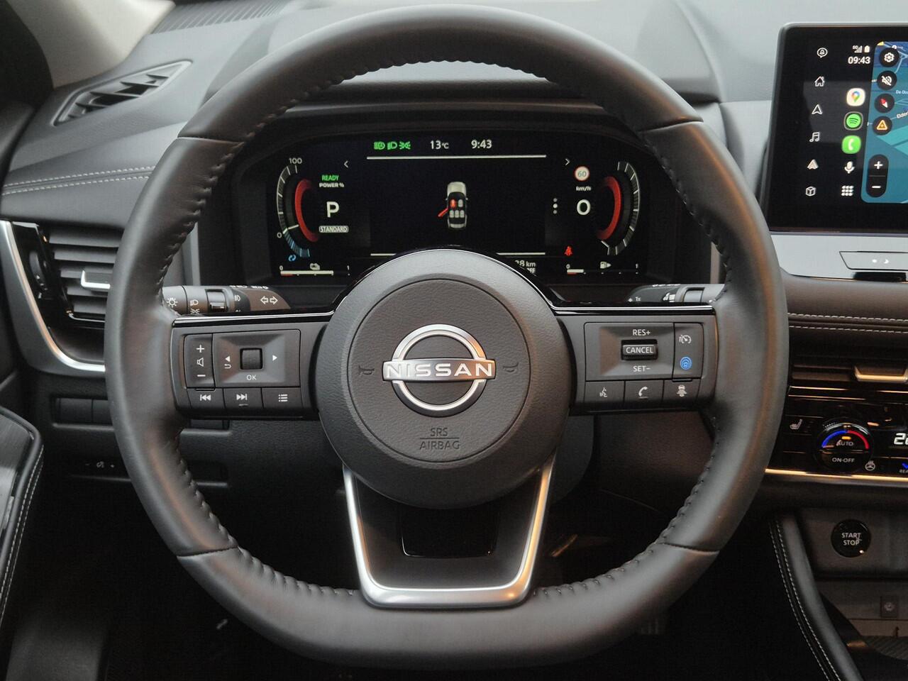 Nissan X-TRAIL 1.5 e-4orce Tekna 4WD Automaat / HUD / Allseason banden / Elektrische achterklep Stuur-, Stoel en Achterbankverwarming / Rondomzicht camera / Adaptief CC / Trekgewicht 1800 kg / Voorruit verwarming /