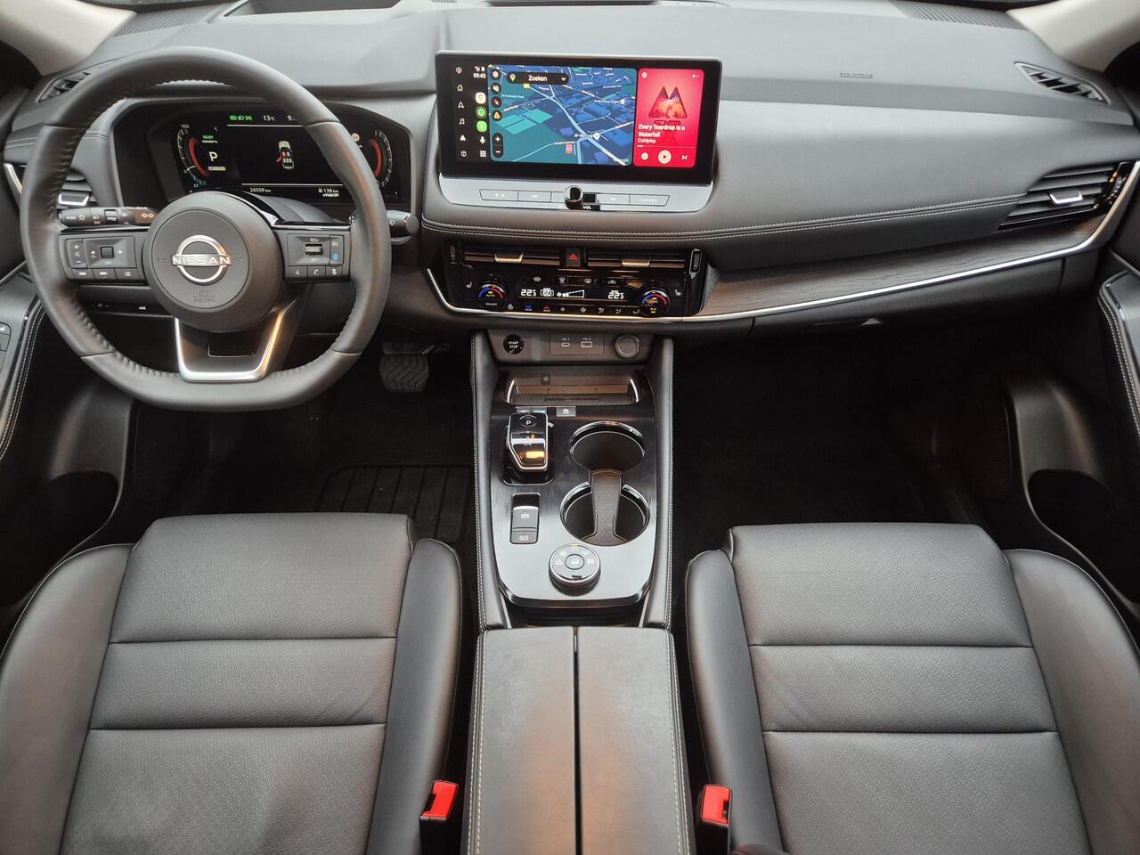 Nissan X-TRAIL 1.5 e-4orce Tekna 4WD Automaat / HUD / Allseason banden / Elektrische achterklep Stuur-, Stoel en Achterbankverwarming / Rondomzicht camera / Adaptief CC / Trekgewicht 1800 kg / Voorruit verwarming /