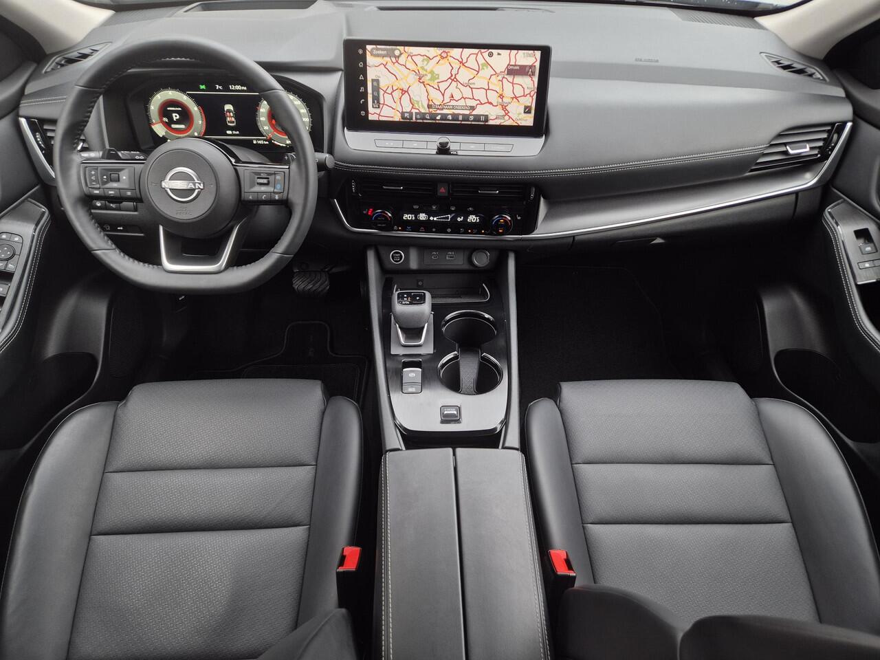 Nissan X-TRAIL 1.5 MHEV 163pk N-Connecta Automaat / Fabrieksgarantie tot 03-2028 <100.000 / 2000kg Trekgewicht / Allseason banden / HUD / Glazen schuif- en kanteldak / Elektrische achterklep / Rondomzicht camera / Stuur-, Stoel en Achterbank verwarming / Adaptief CC /