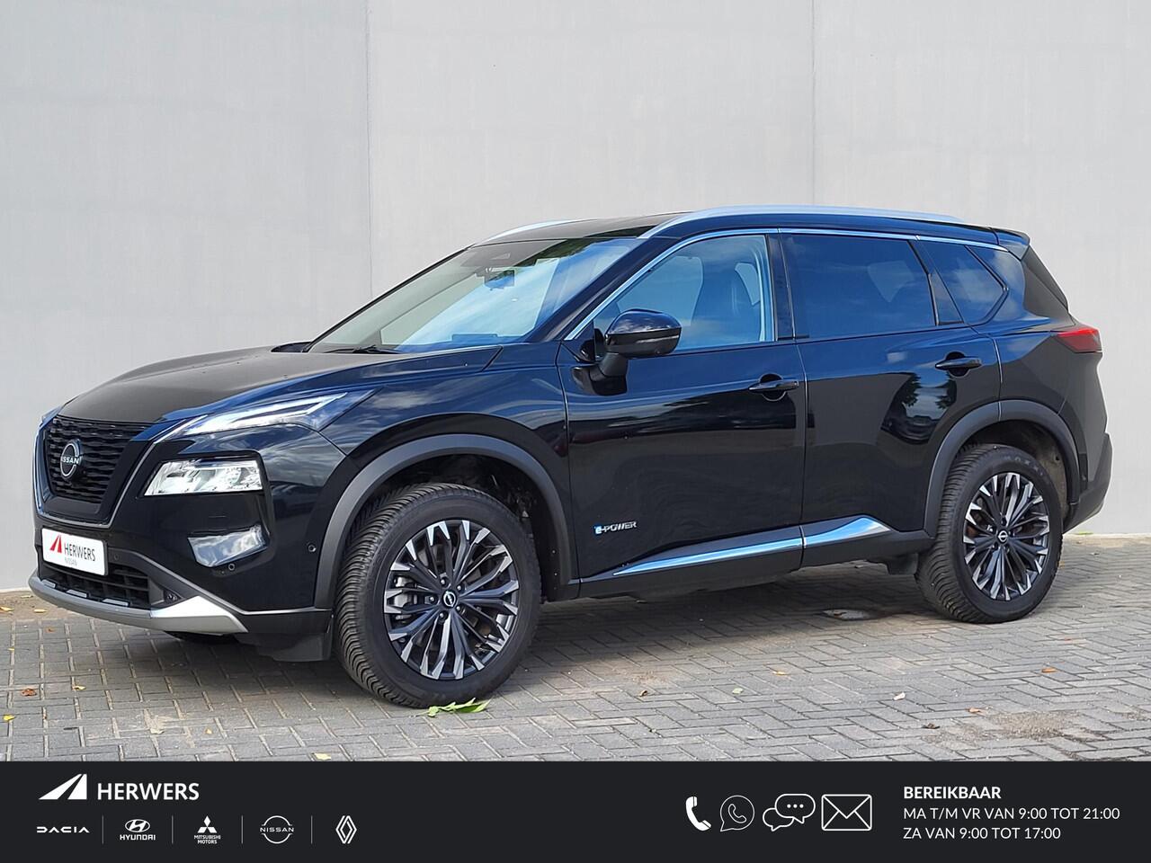 Nissan X-TRAIL 1.5 e-4orce Tekna 4WD / Automaat / Gratis vaste trekhaak 13-polig / 1.800 kg trekgewicht / Allseason banden / Apple Carplay / Android Auto / Stuur,- voorruit-, voorstoel- en achterbankverwarming / 360° camera / headup display / Verst. voorstoelen met gehe