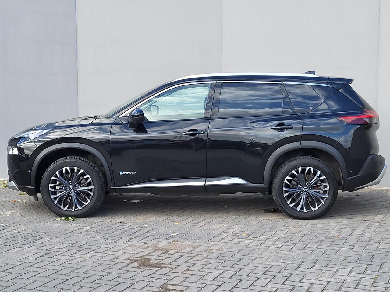 Nissan X-TRAIL 1.5 e-4orce Tekna 4WD / Automaat / Gratis vaste trekhaak 13-polig / 1.800 kg trekgewicht / Allseason banden / Apple Carplay / Android Auto / Stuur,- voorruit-, voorstoel- en achterbankverwarming / 360° camera / headup display / Verst. voorstoelen met gehe