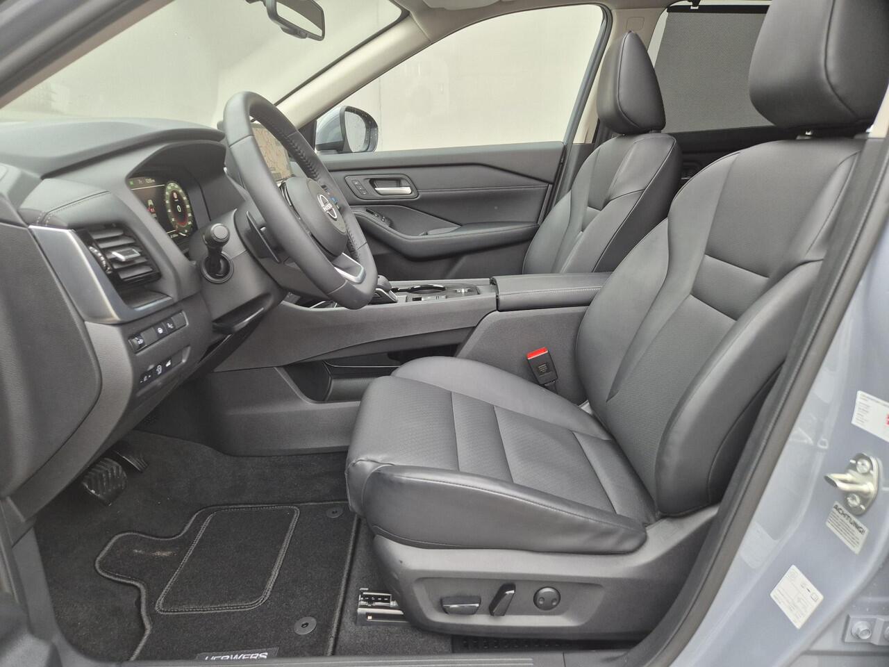 Nissan X-TRAIL 1.5 MHEV 163pk Tekna Automaat / Fabrieksgarantie tot 03-2028 <100.000 / 2000kg Trekgewicht / Allseason banden / HUD / Glazen schuif- en kanteldak / Elektrische achterklep / Rondomzicht camera / Stuur-, Stoel en Achterbank verwarming / Adaptief CC /