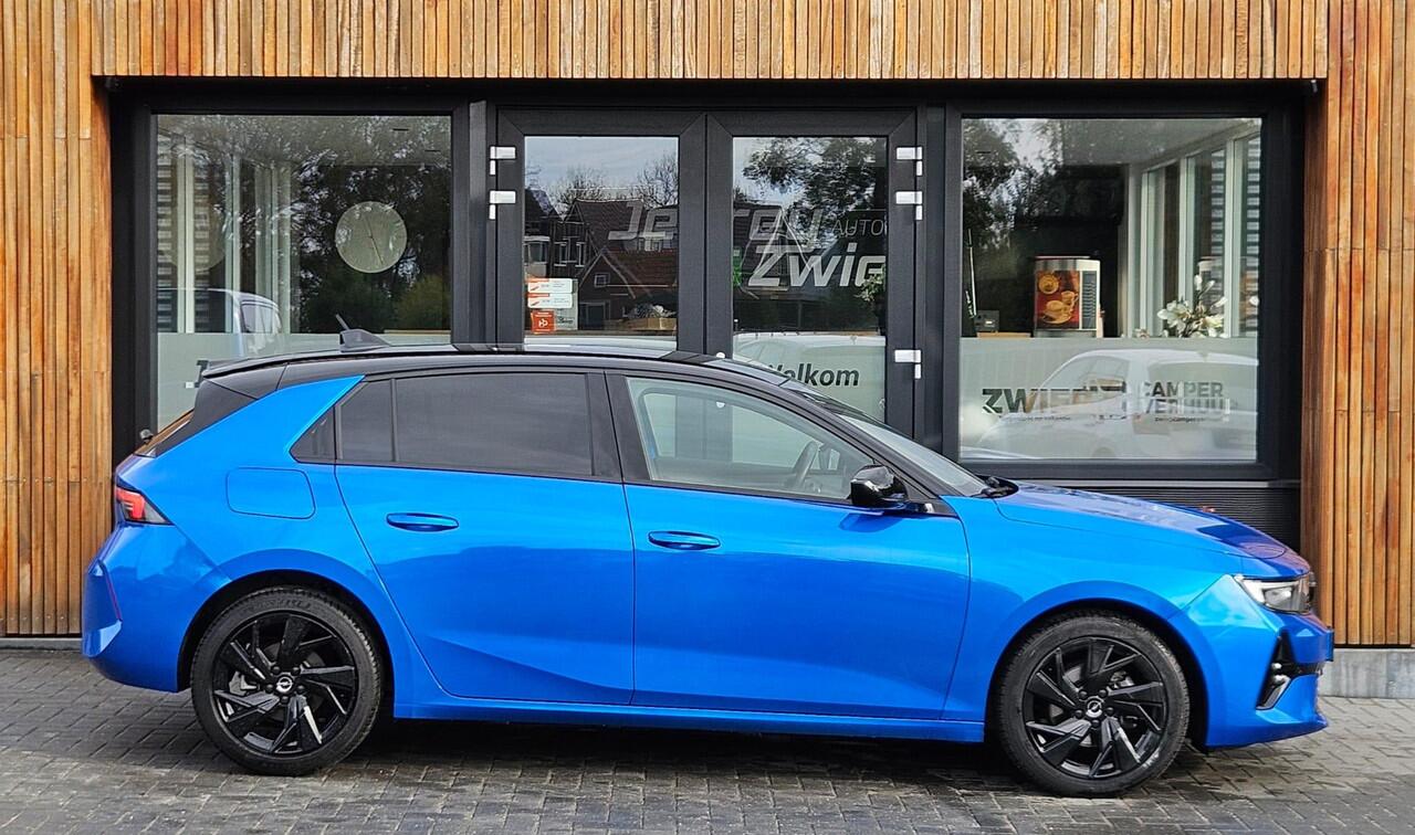 Opel ASTRA 1.2 Turbo GS stoel/stuurverwarming. 360 camera. voor/achter camera. Apple carplay. led. alcantara/leer. best stoel met memory.