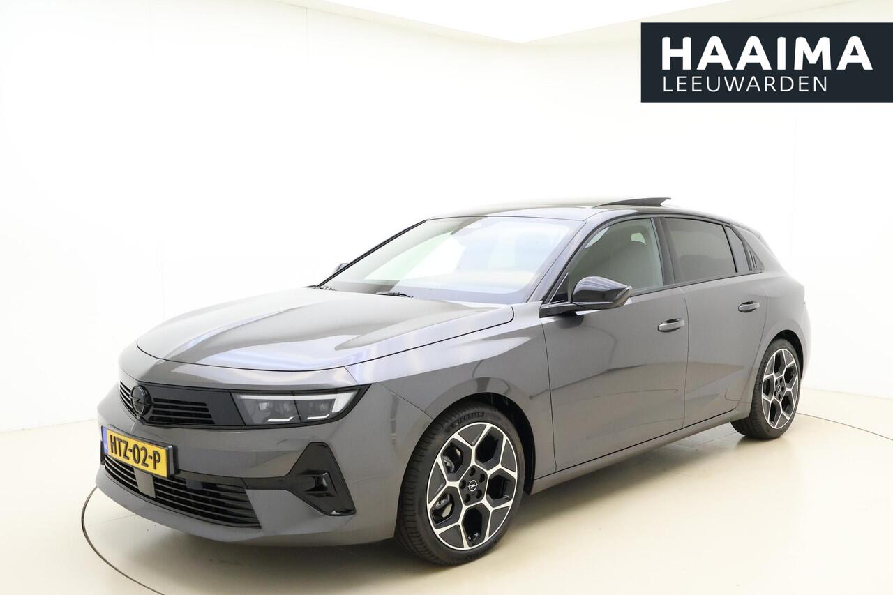 Opel ASTRA 1.2 Turbo 145pk Hybrid GS 145 PK Automaat | ¤ 7.000 ACTIEKORTING! | Navigatie | Panoramisch schuif/kanteldak | Stoel & Stuurverwarming | Climate control | Rondomzicht camera | Extra getint glas | 18" Lichtmetalen velgen