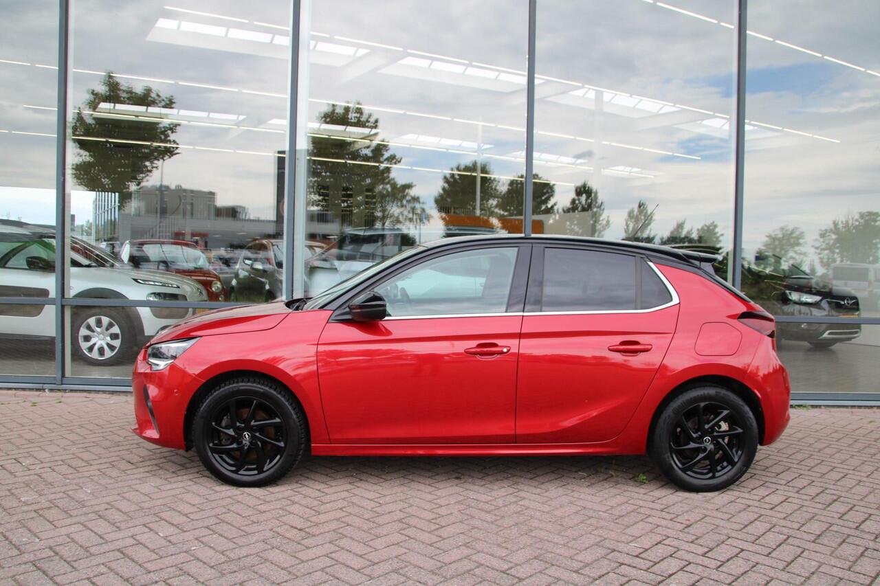 Opel CORSA 1.2 Turbo 100pk Elegance Airco Camera Carplay PDC V+A Zwart dak