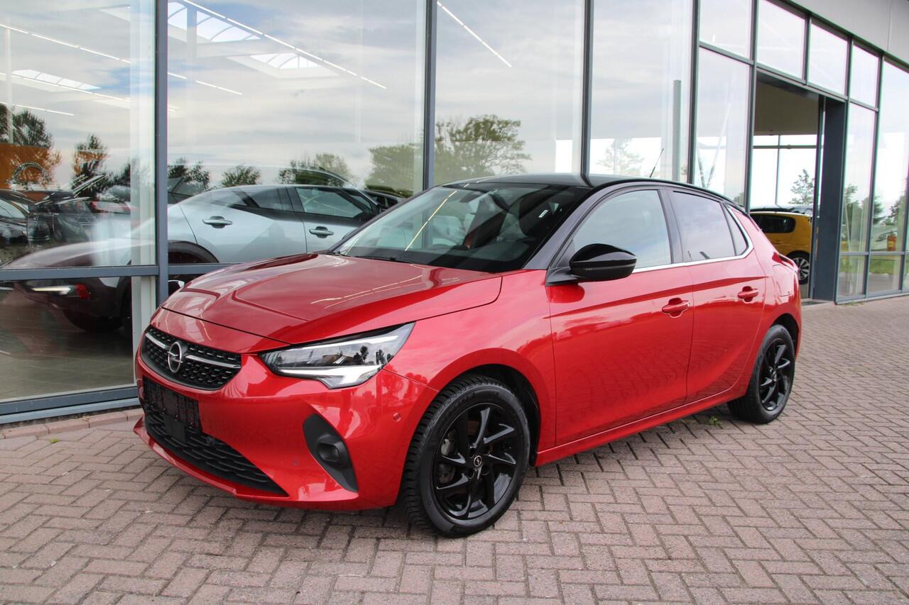 Opel CORSA 1.2 Turbo 100pk Elegance Airco Camera Carplay PDC V+A Zwart dak