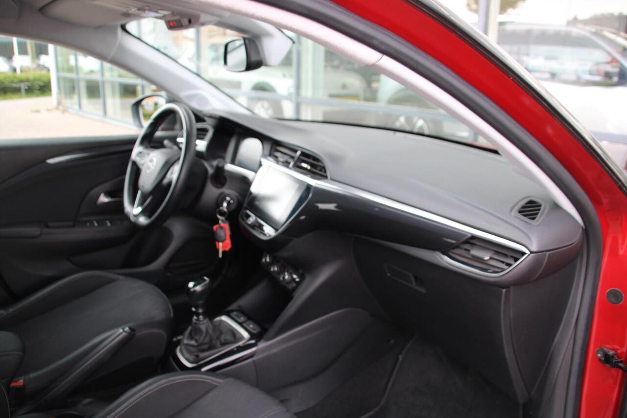 Opel CORSA 1.2 Turbo 100pk Elegance Airco Camera Carplay PDC V+A Zwart dak