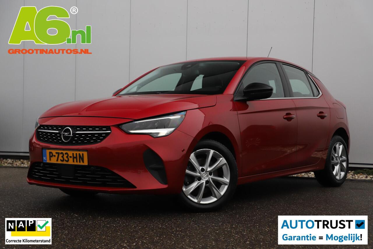 Opel CORSA 1.2 Elegance 102PK Lesauto Dubbele Bediening Half Leder 16 inch LMV Keyless Virtual Cockpit Climate Cruise Control Navigatie Achteruitrijcamera LED Parkeersensors Dodehoek