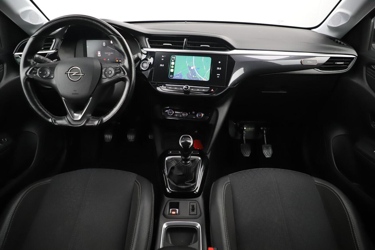 Opel CORSA 1.2 Elegance 102PK Lesauto Dubbele Bediening Half Leder 16 inch LMV Keyless Virtual Cockpit Climate Cruise Control Navigatie Achteruitrijcamera LED Parkeersensors Dodehoek