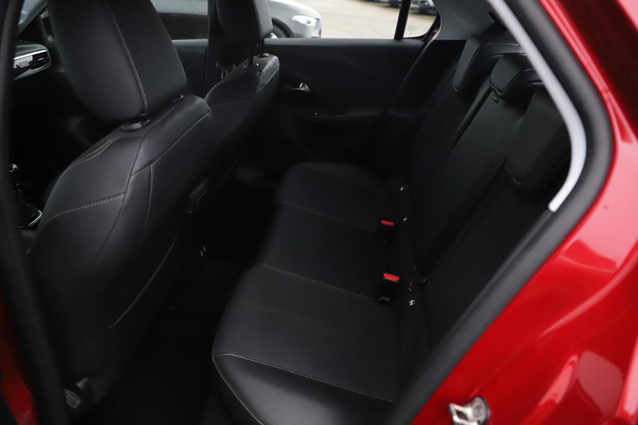 Opel CORSA 1.2 Elegance 102PK Lesauto Dubbele Bediening Half Leder 16 inch LMV Keyless Virtual Cockpit Climate Cruise Control Navigatie Achteruitrijcamera LED Parkeersensors Dodehoek