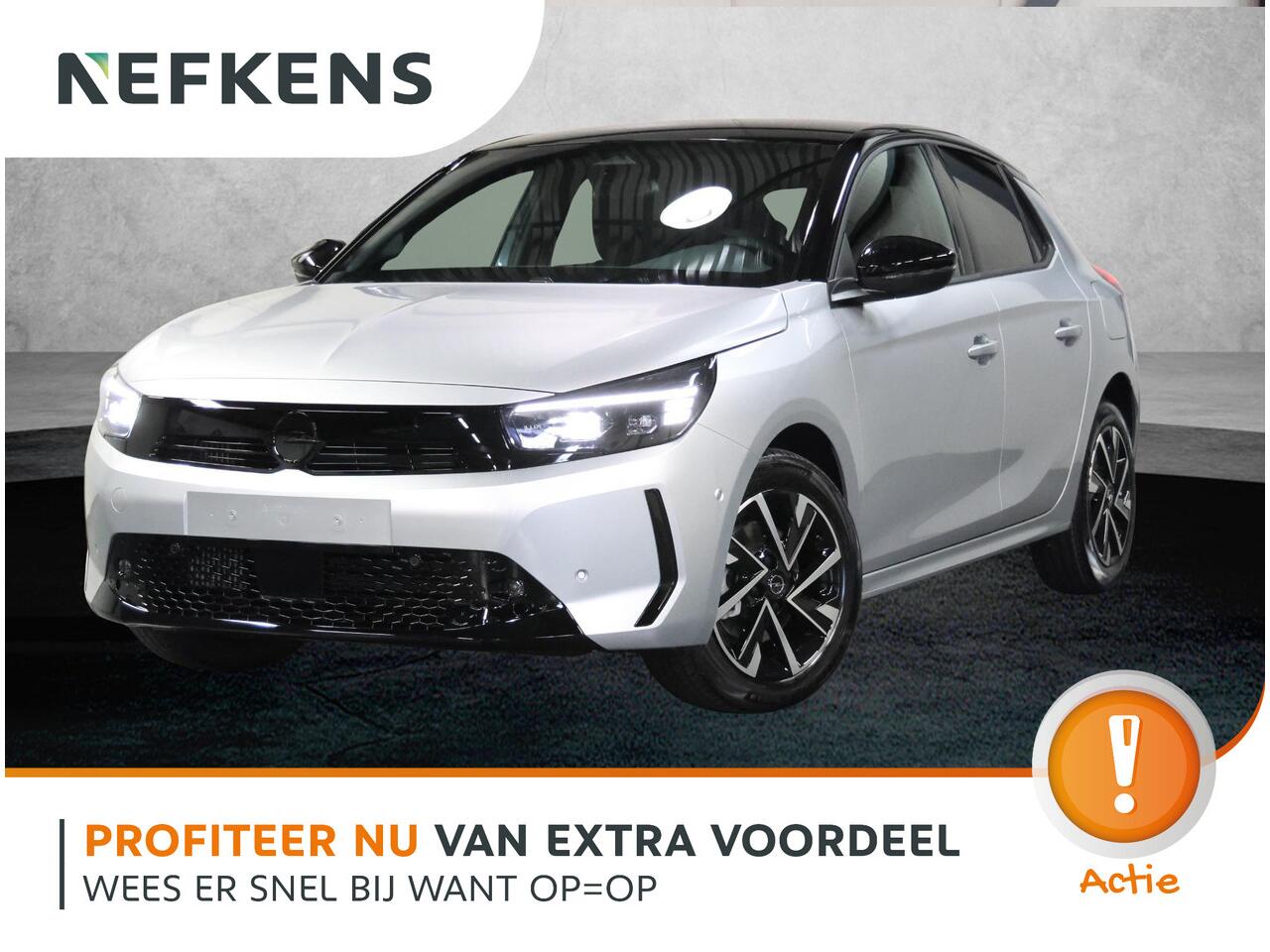 Opel CORSA 1.2 Turbo Hybrid GS | Incl. ¤5.224,- Korting! | AppleCarPlay/AndroidAuto | ClimateControl | Navigatie | CruiseControl | Keyless | Stoel/Stuur verwarming | Dodehoek Detectie | Matrix LED koplampen |