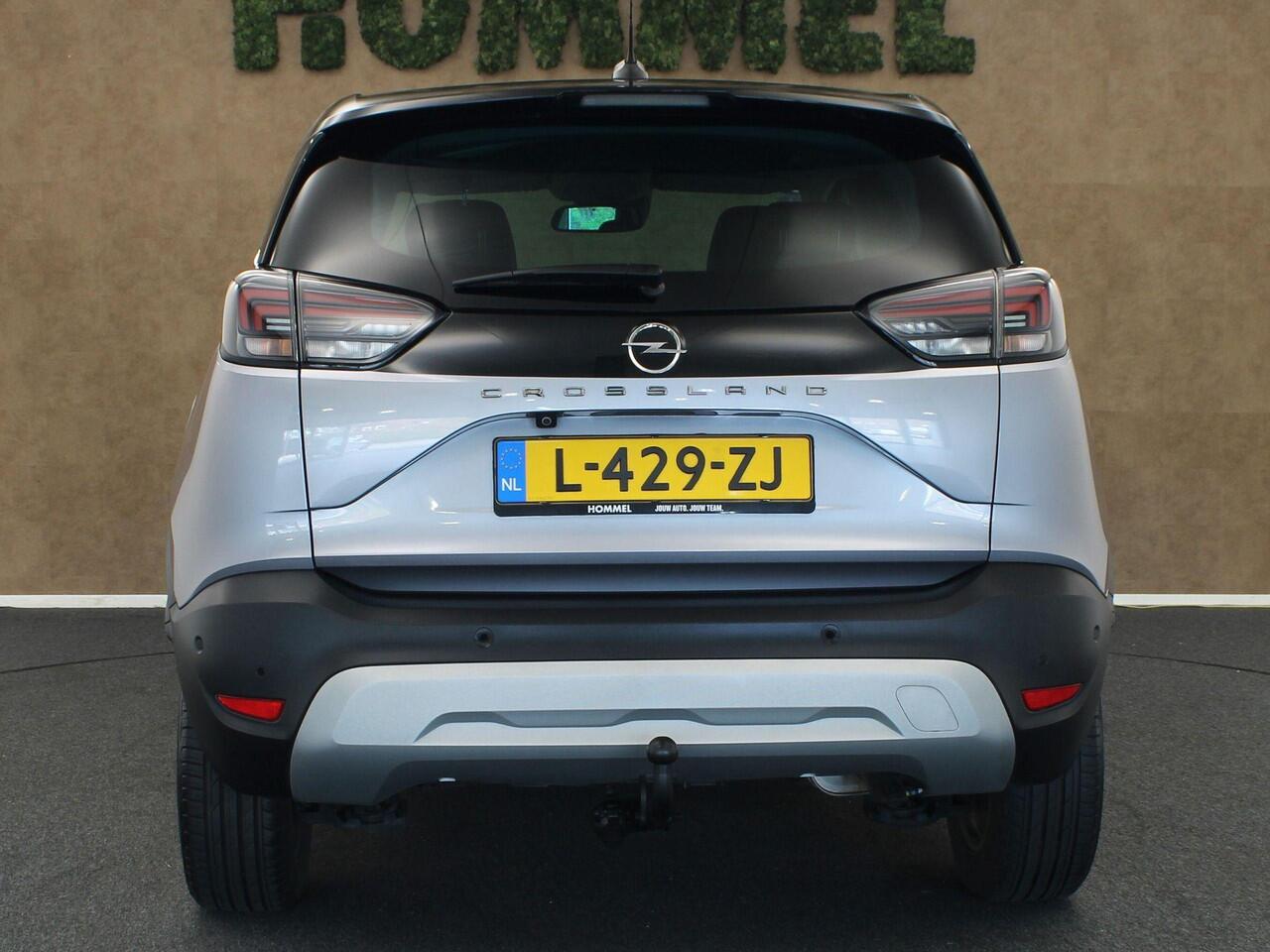 Opel Crossland 1.2 Turbo Elegance - ORIGINEEL NEDERLANDSE AUTO - VASTE TREKHAAK 840KG GEREMD TREKGEWICHT - PARKEERSENSOREN VOOR EN ACHTER - 360 GRADEN CAMERA - DODEHOEK DETECTIE - STUUR EN STOELVERWARMING - NAVIGATIE - APPLE CARPLAY/ ANDROID AUTO