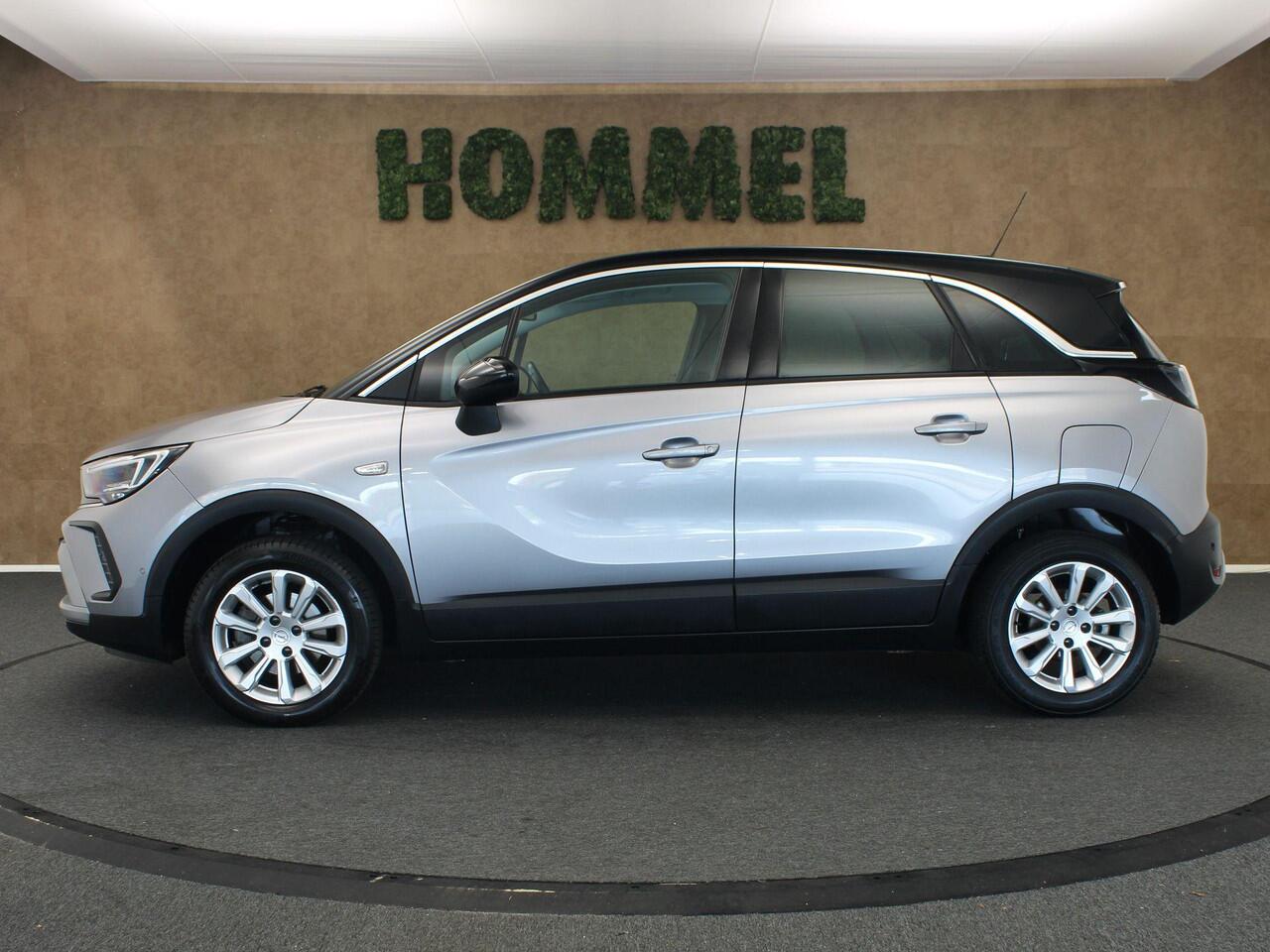 Opel Crossland 1.2 Turbo Elegance - ORIGINEEL NEDERLANDSE AUTO - VASTE TREKHAAK 840KG GEREMD TREKGEWICHT - PARKEERSENSOREN VOOR EN ACHTER - 360 GRADEN CAMERA - DODEHOEK DETECTIE - STUUR EN STOELVERWARMING - NAVIGATIE - APPLE CARPLAY/ ANDROID AUTO